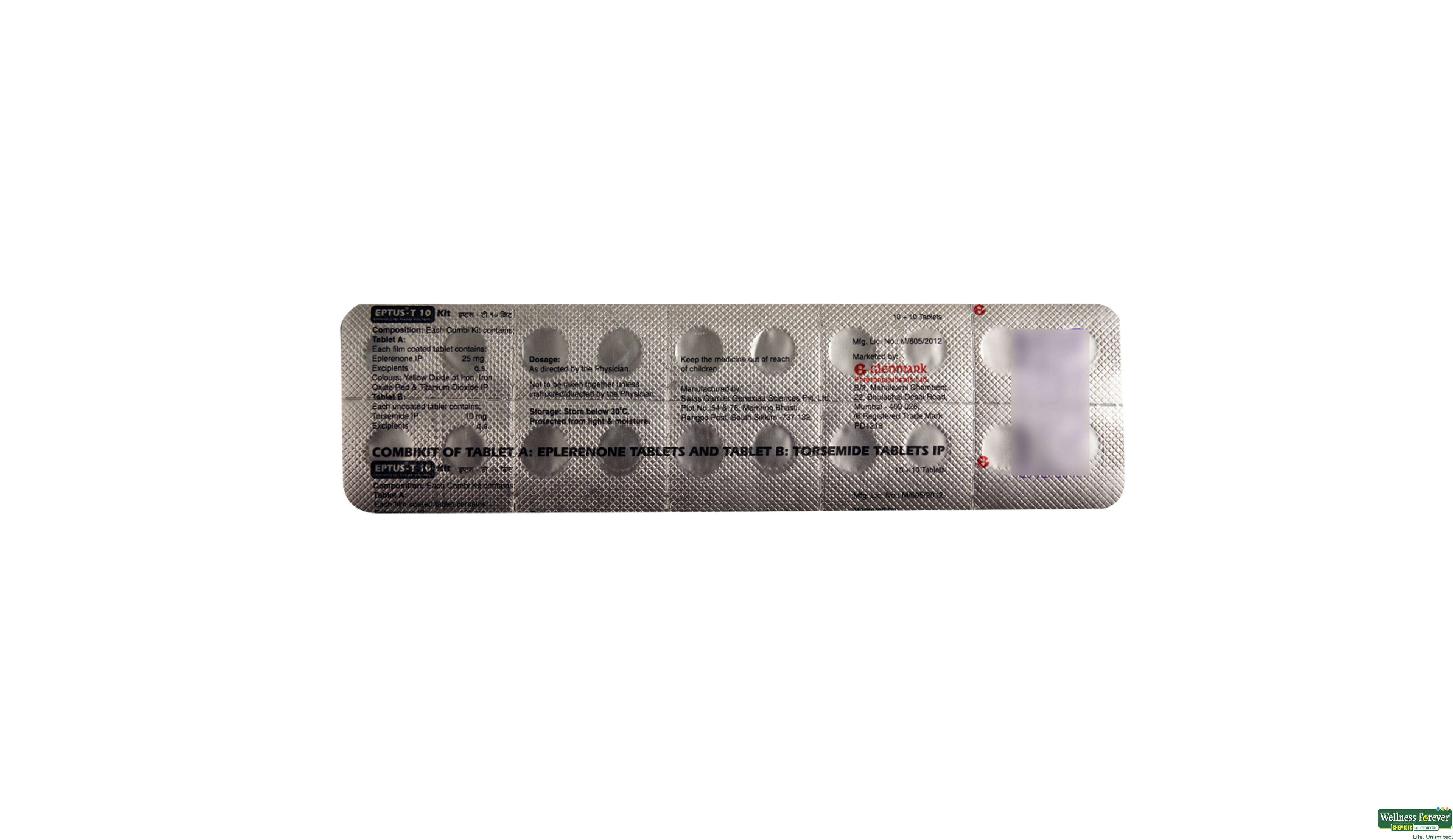 EPTUS-T COMB KIT 10MG- 2, 1PC, 