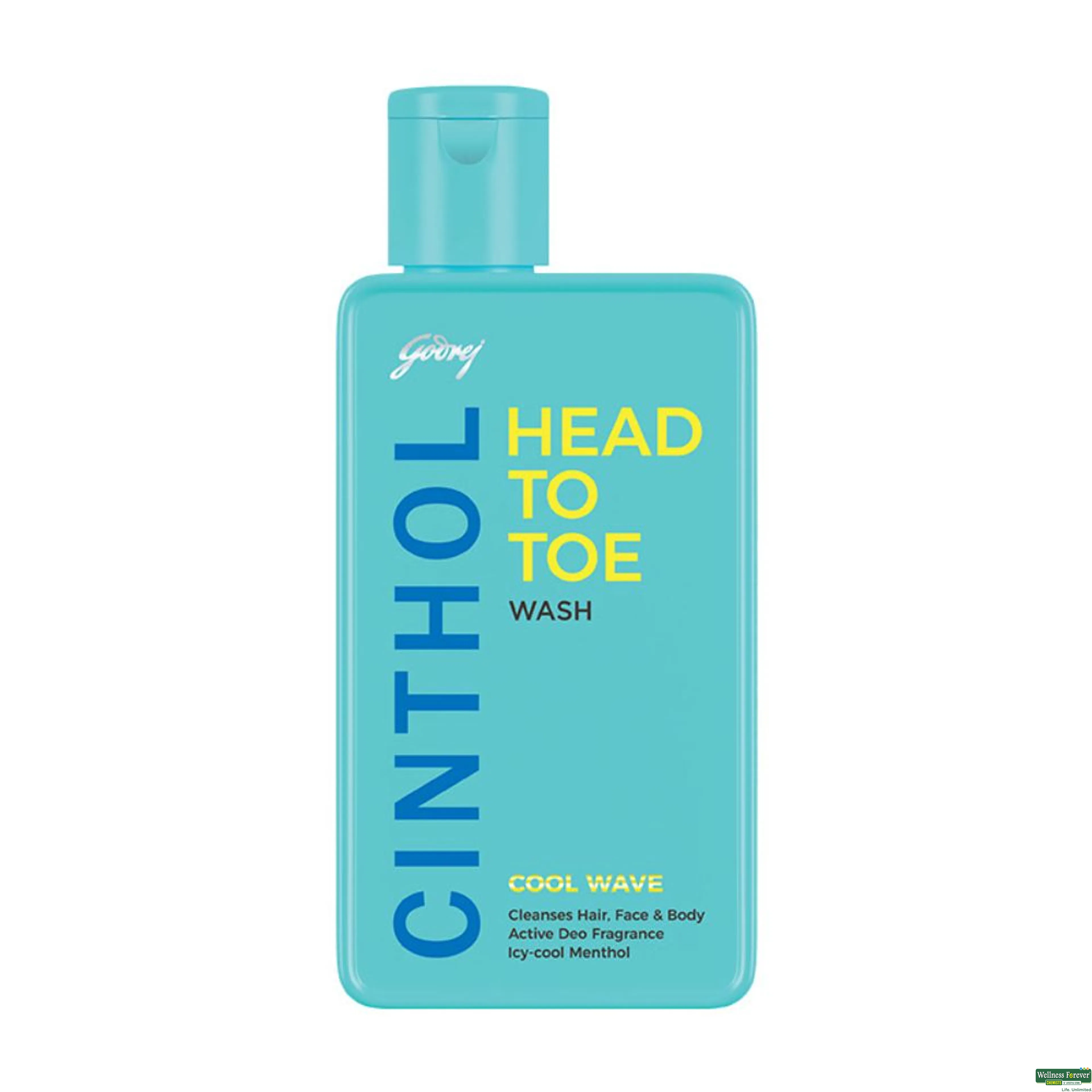 CINTHOL B/WASH HEAD TO TOE COOL WAVE 190ML-image