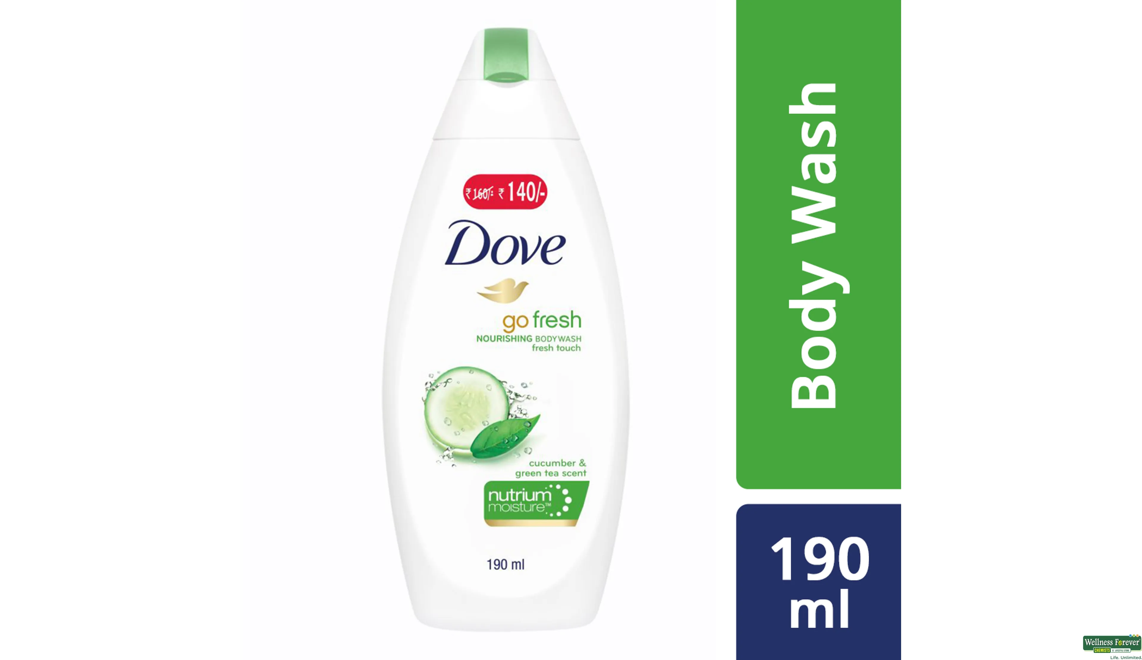 DOVE REFRESHING BW 250ML- 1, 250ML, 