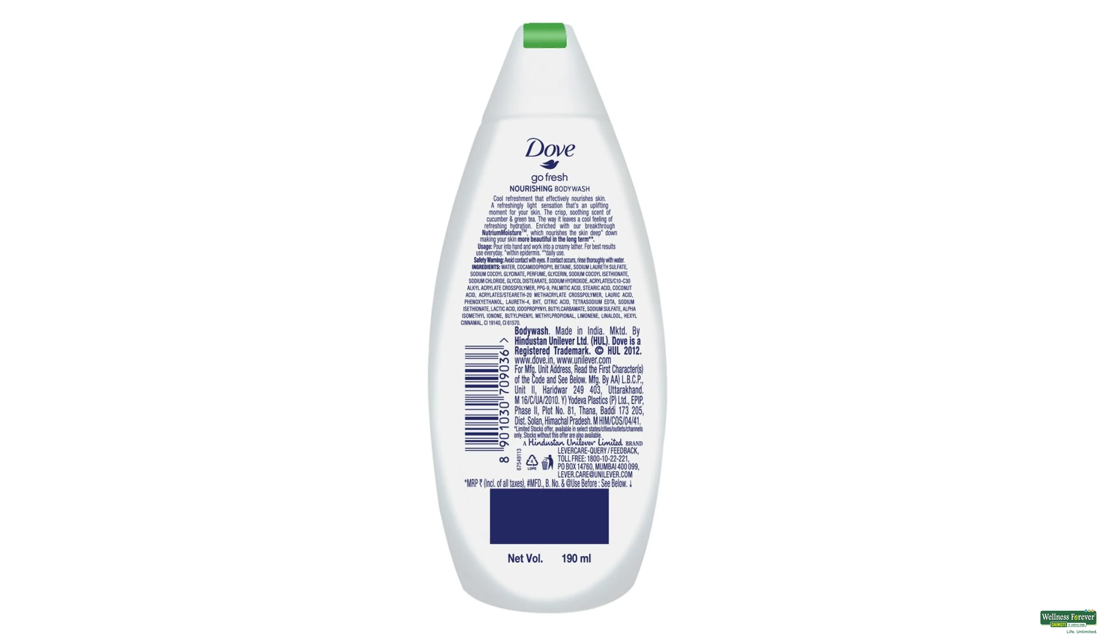 DOVE REFRESHING BW 250ML- 3, 250ML, 