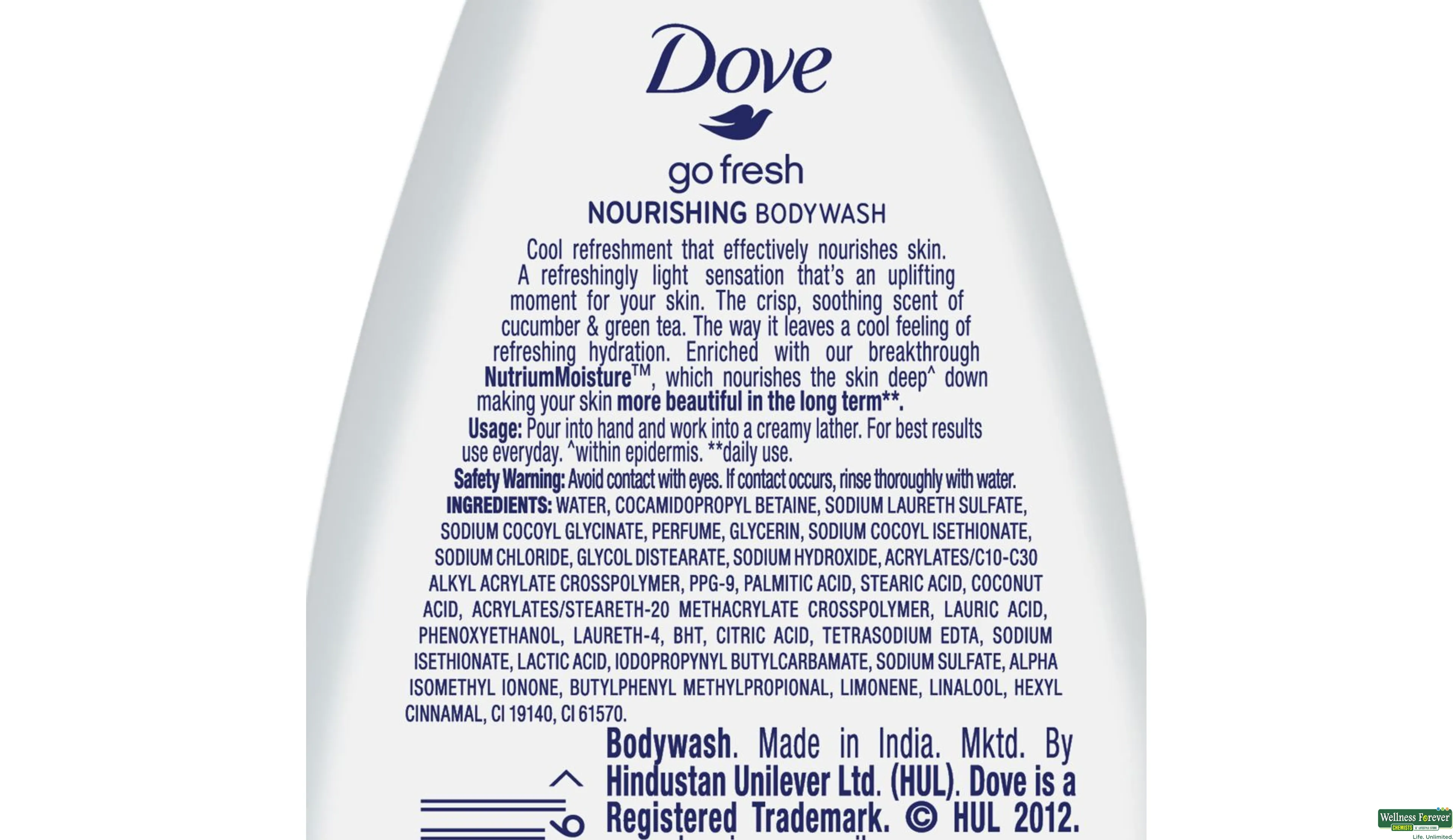 DOVE REFRESHING BW 250ML- 4, 250ML, 