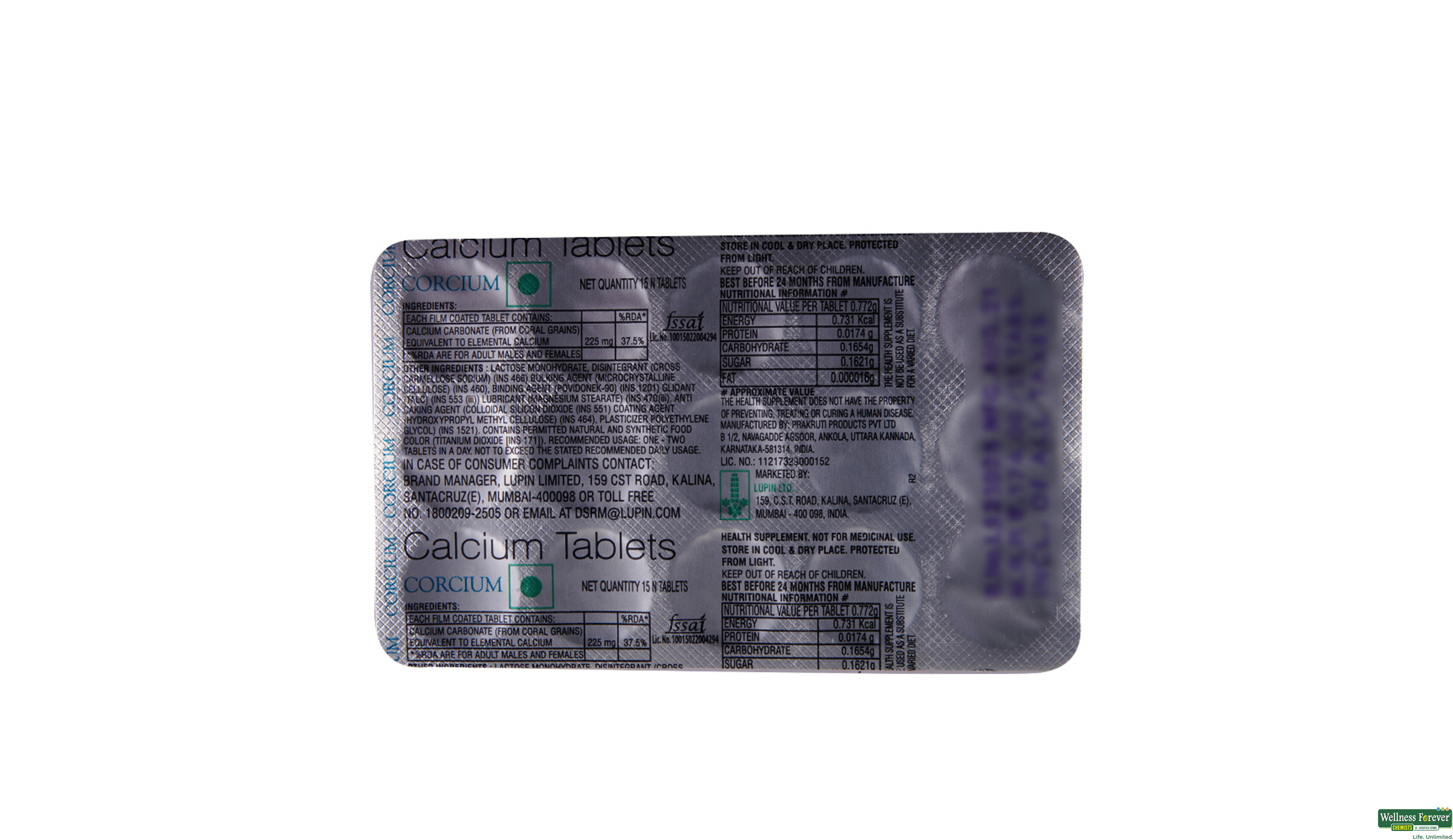 CORCIUM 15TAB- 2, 15TAB, 