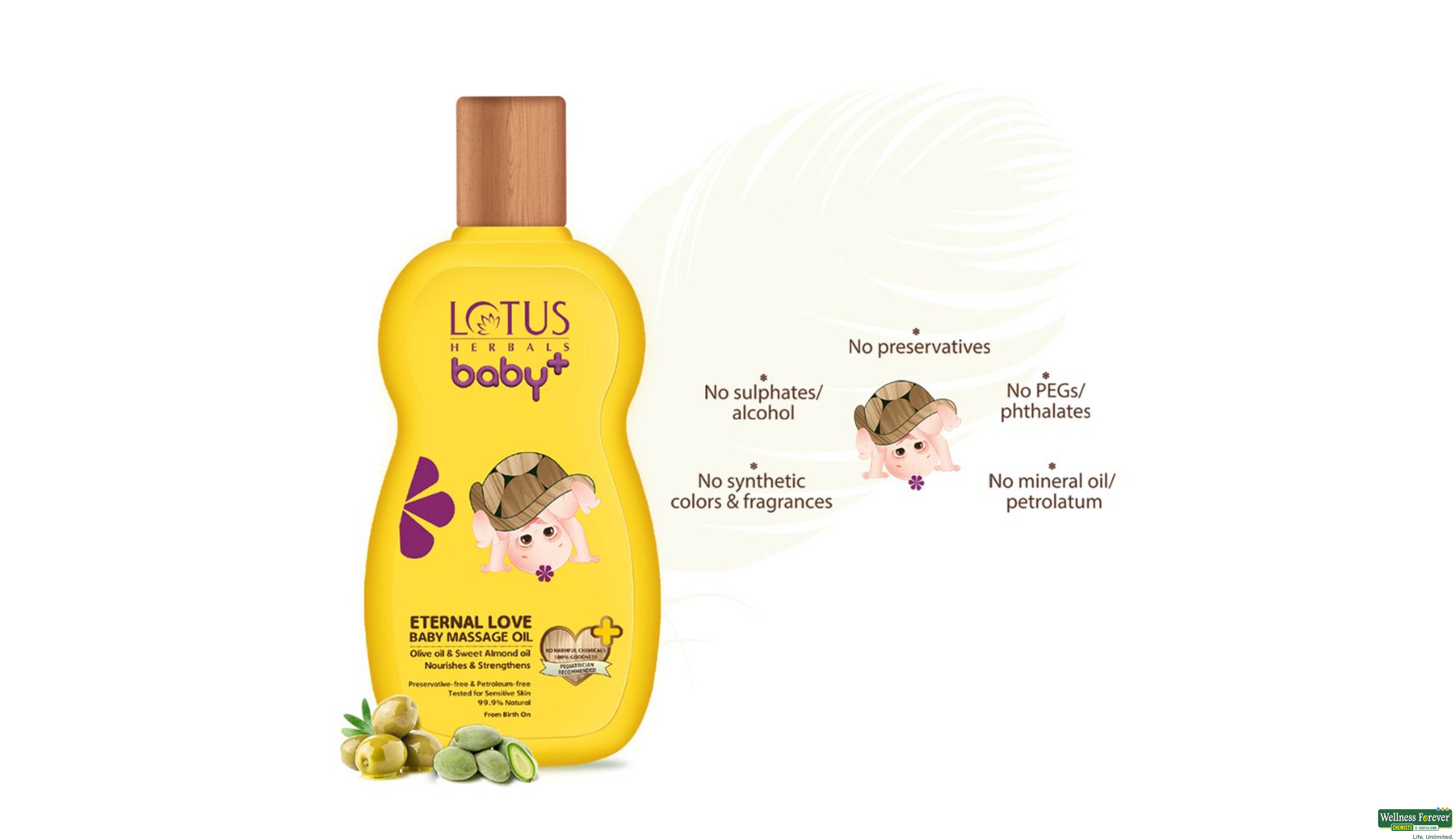 LOTUS BABY MASS/OIL 200ML- 3, 200ML, 