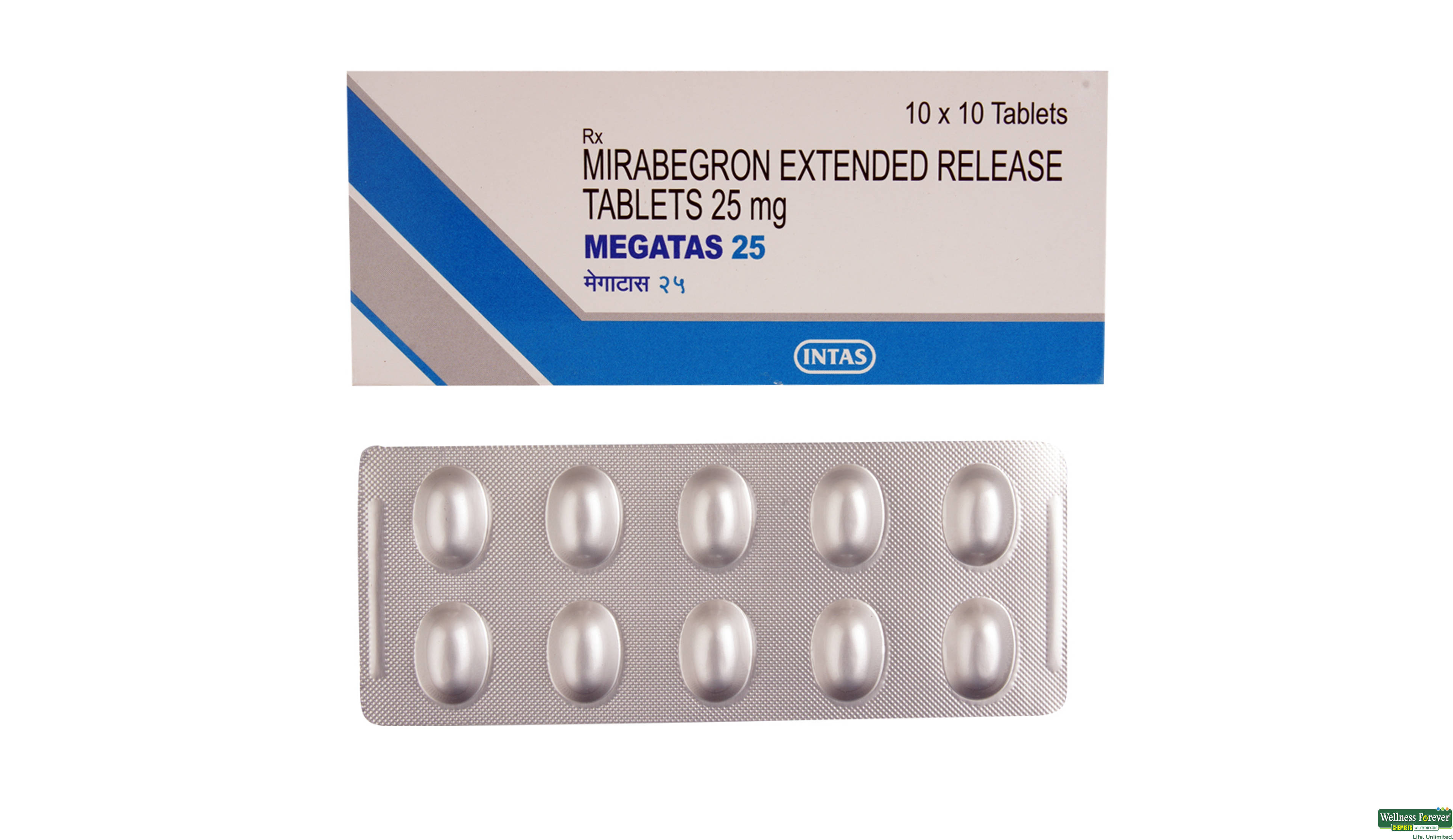 MEGATAS 25MG 10TAB- 1, 10TAB, 