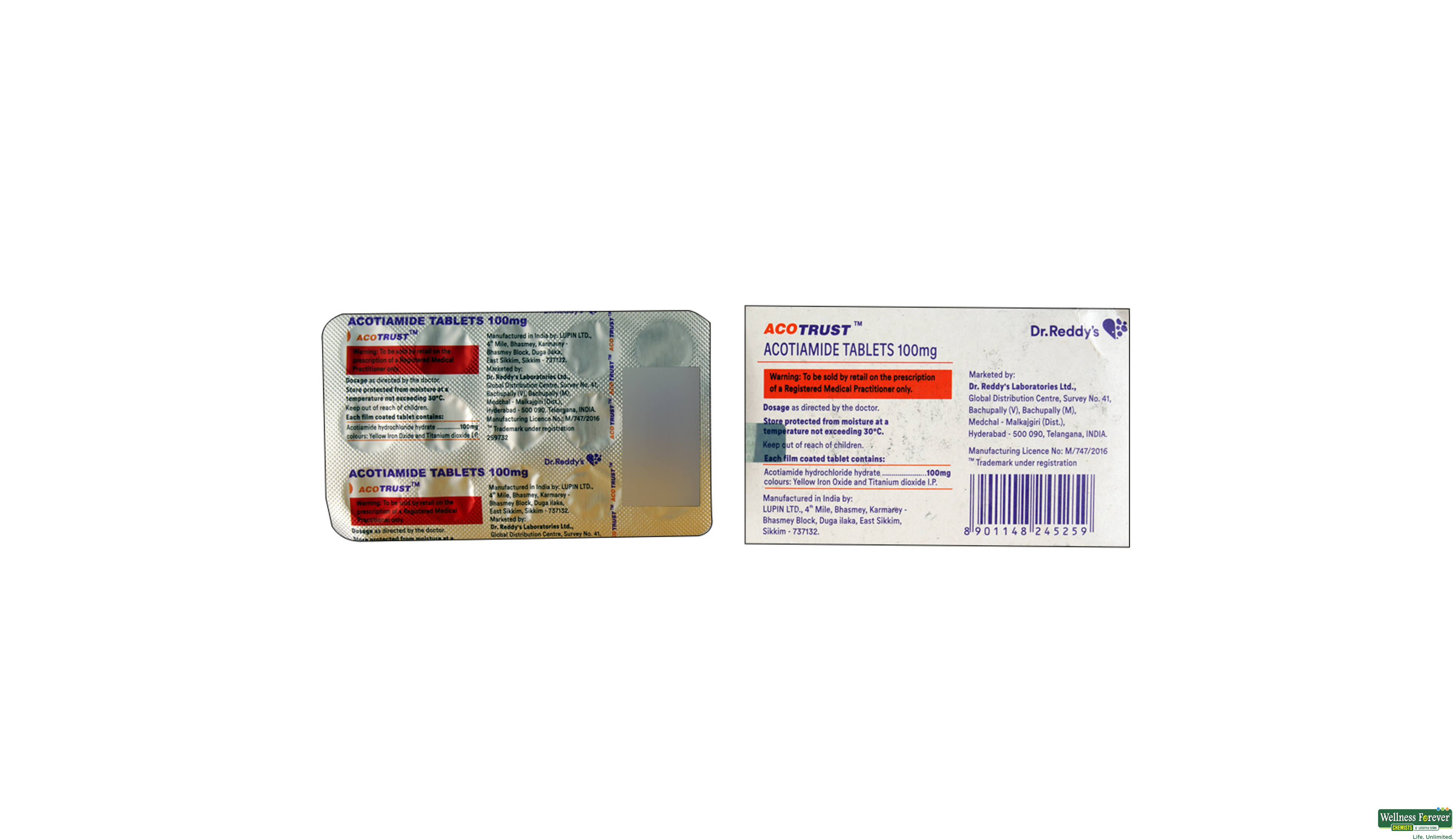 ACOTRUST 100MG 15TAB- 2, 15TAB, 