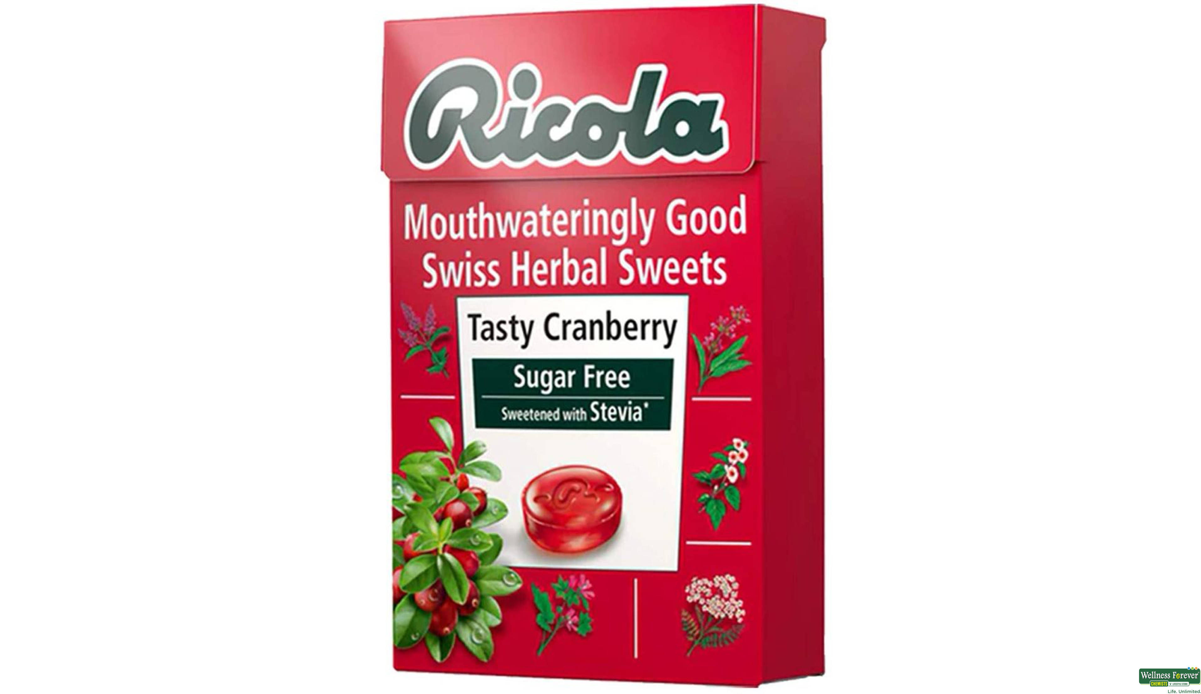 RICOLA CRANBERRY MINT S/F 45GM- 1, 45GM, null