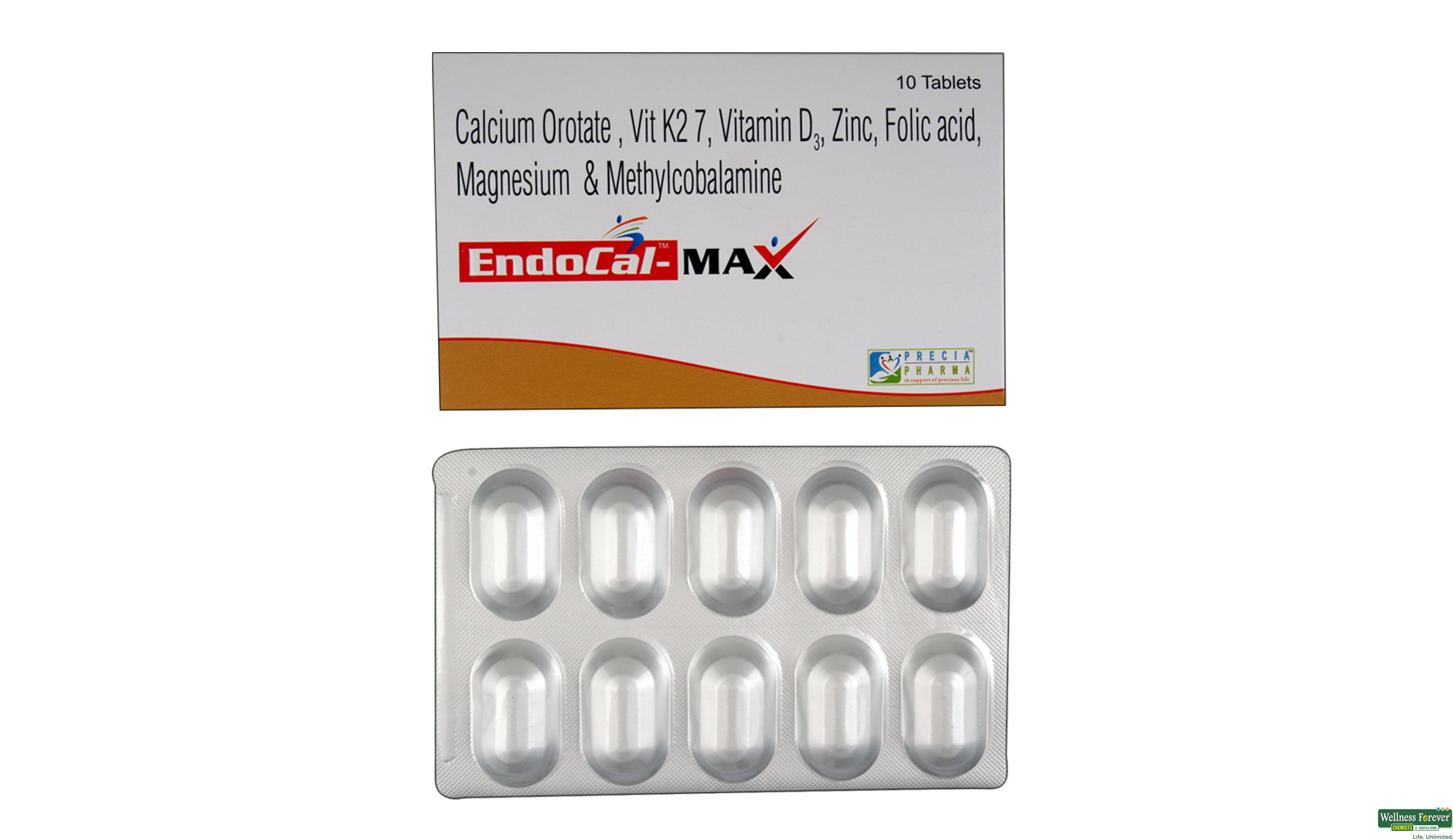 ENDOCAL-MAX 10TAB- 1, 10TAB, 