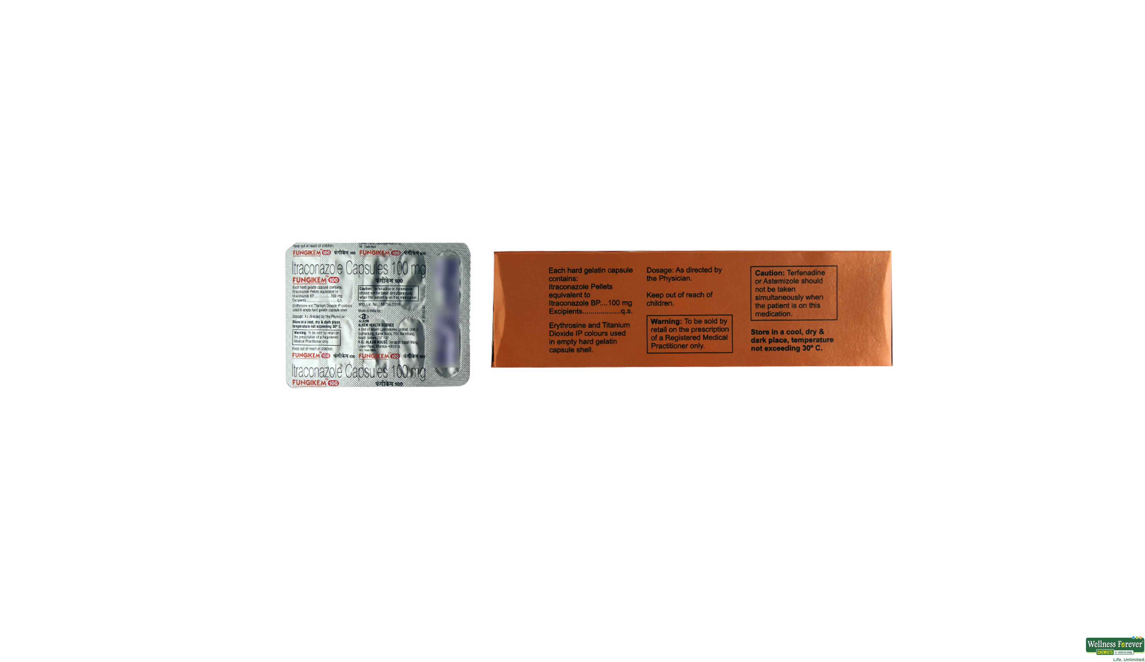 FUNGIKEM 100MG 10CAP- 2, 10CAP, 