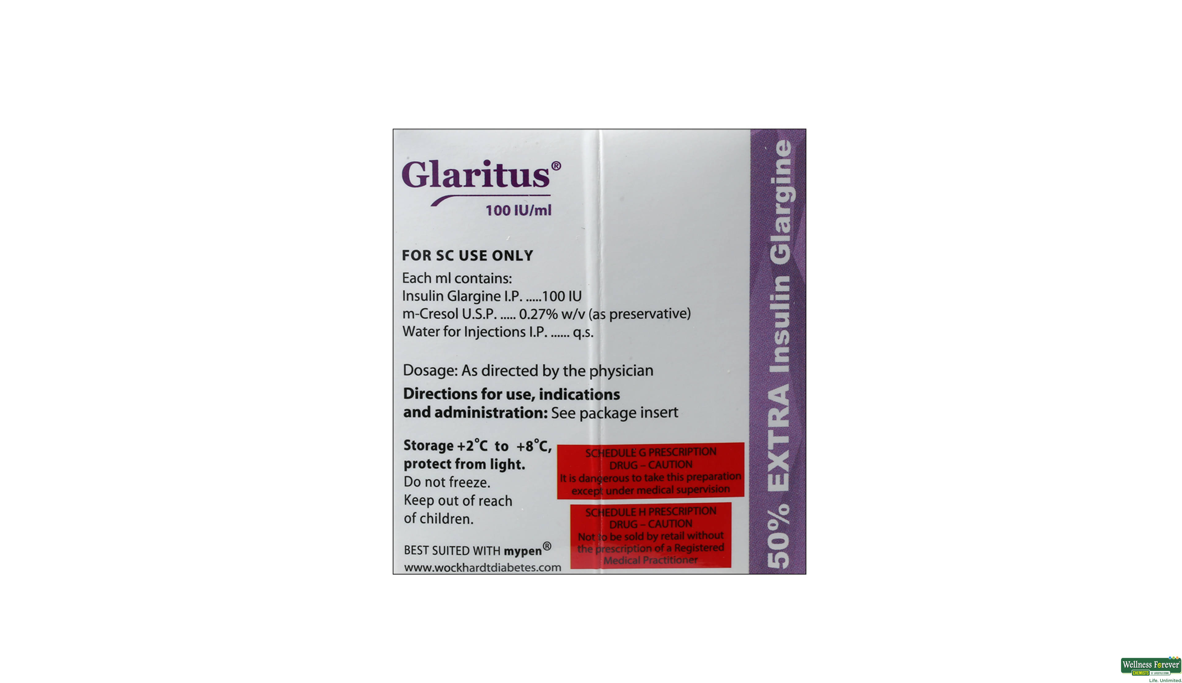 GLARITUS CART 100IU 3X3ML ##- 2, 3ML, 