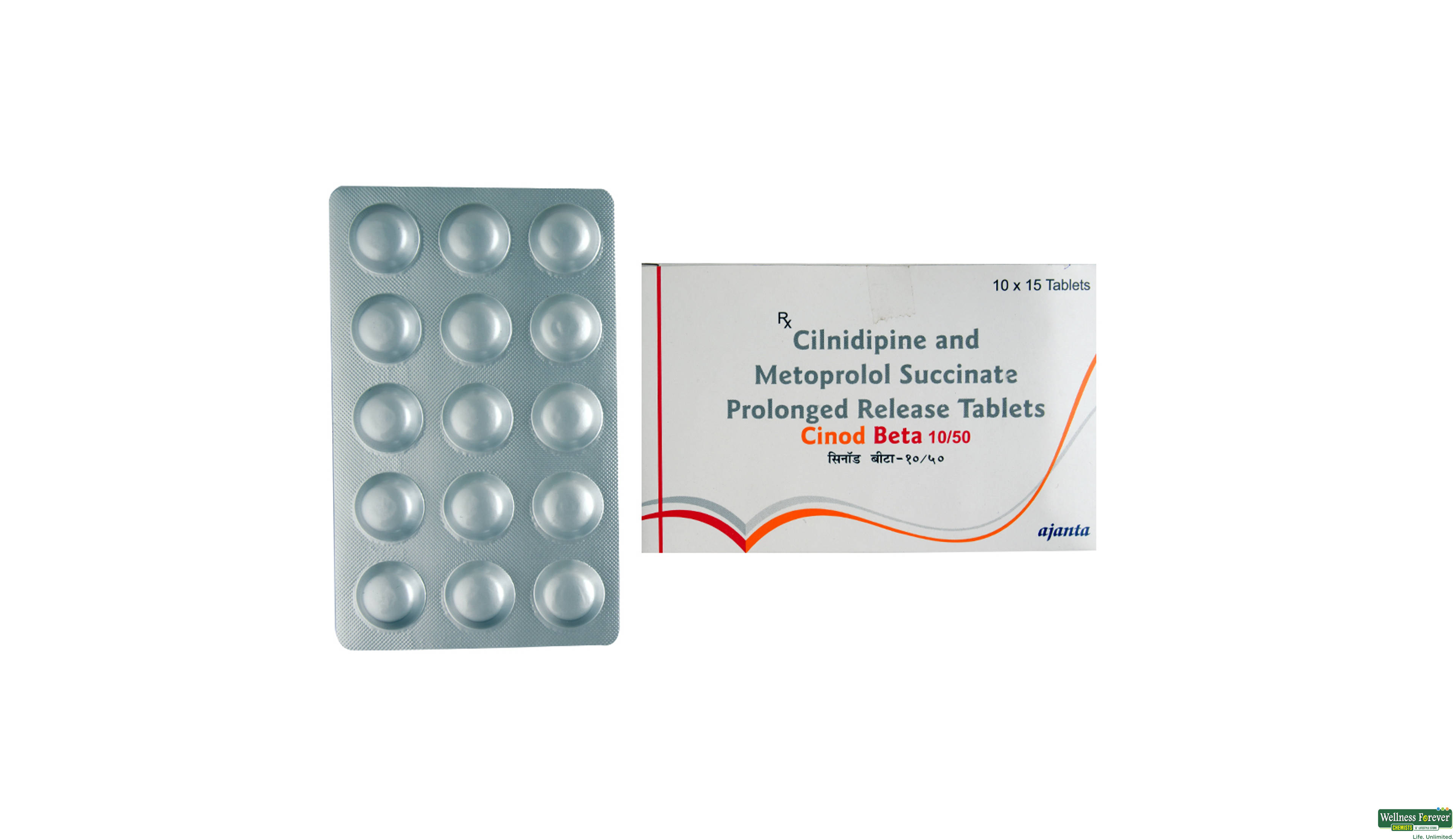 CINOD-BETA 10/50MG 15TAB- 1, 15TAB, 