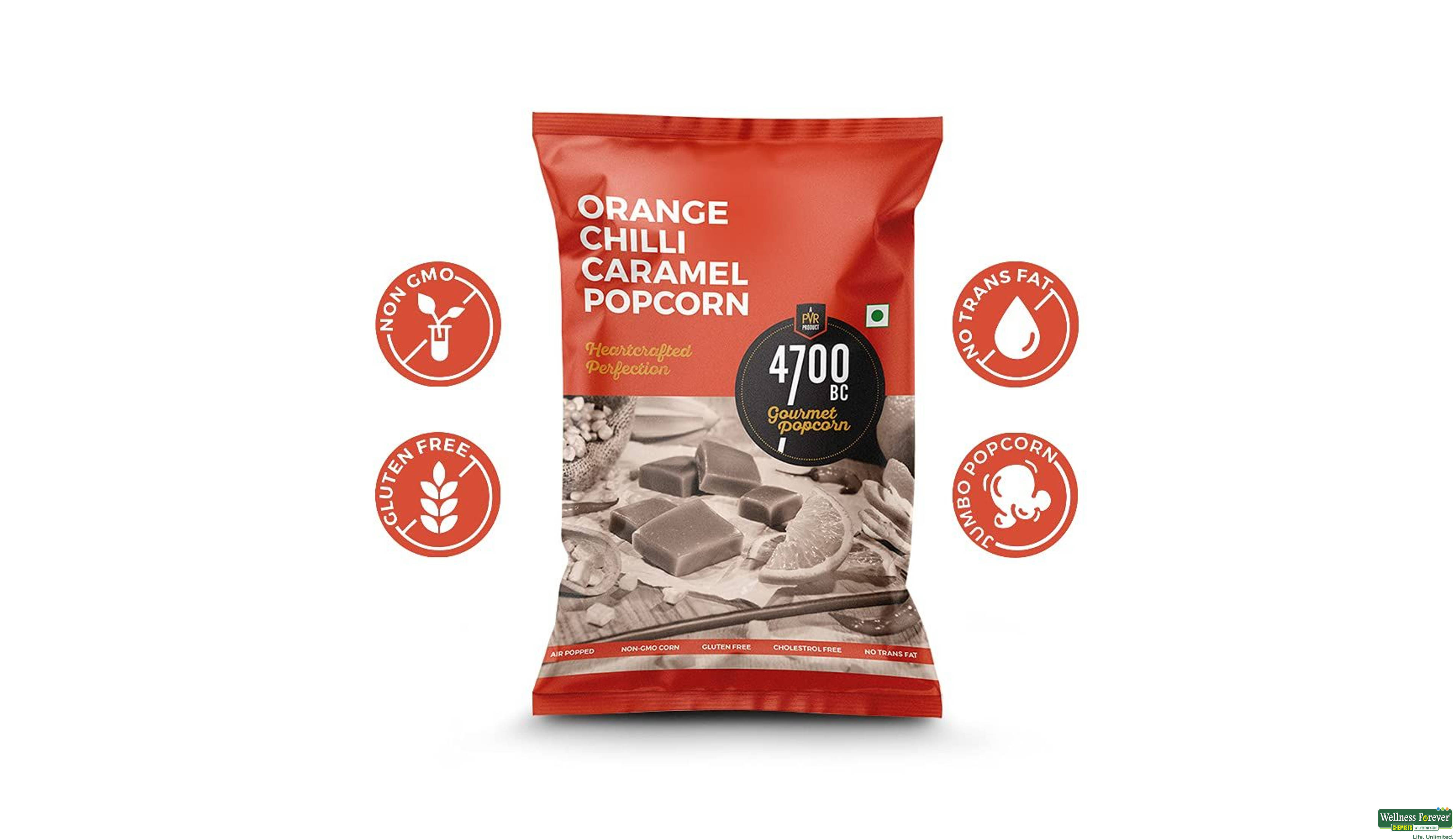 4700BCÂ POPCORN ORAN CHILLI CARAMEL 60GM- 2, 60GM, 