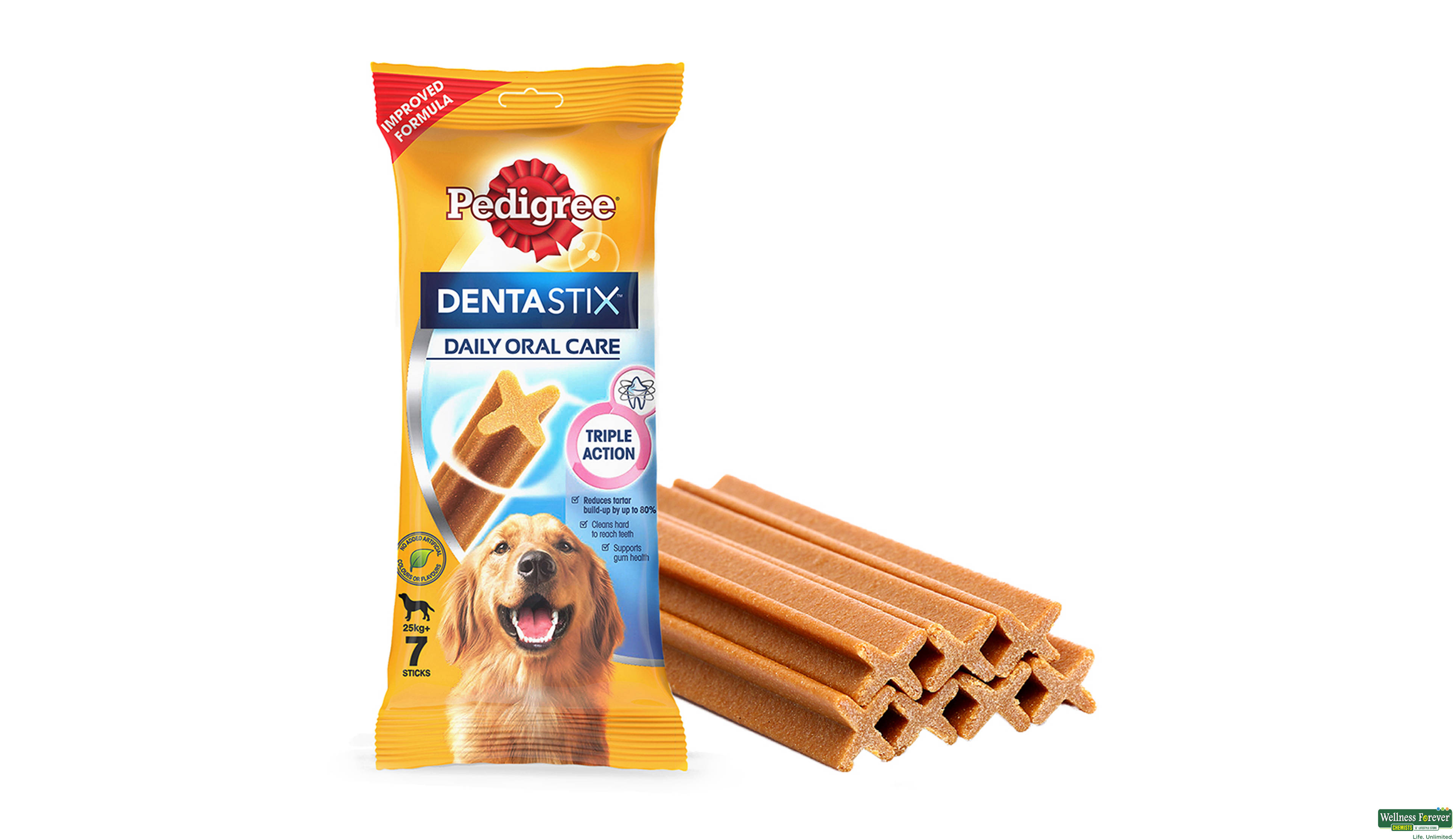 PEDIGREE DOG FOOS DENTASTIX L 270GM- 2, 270GM, null