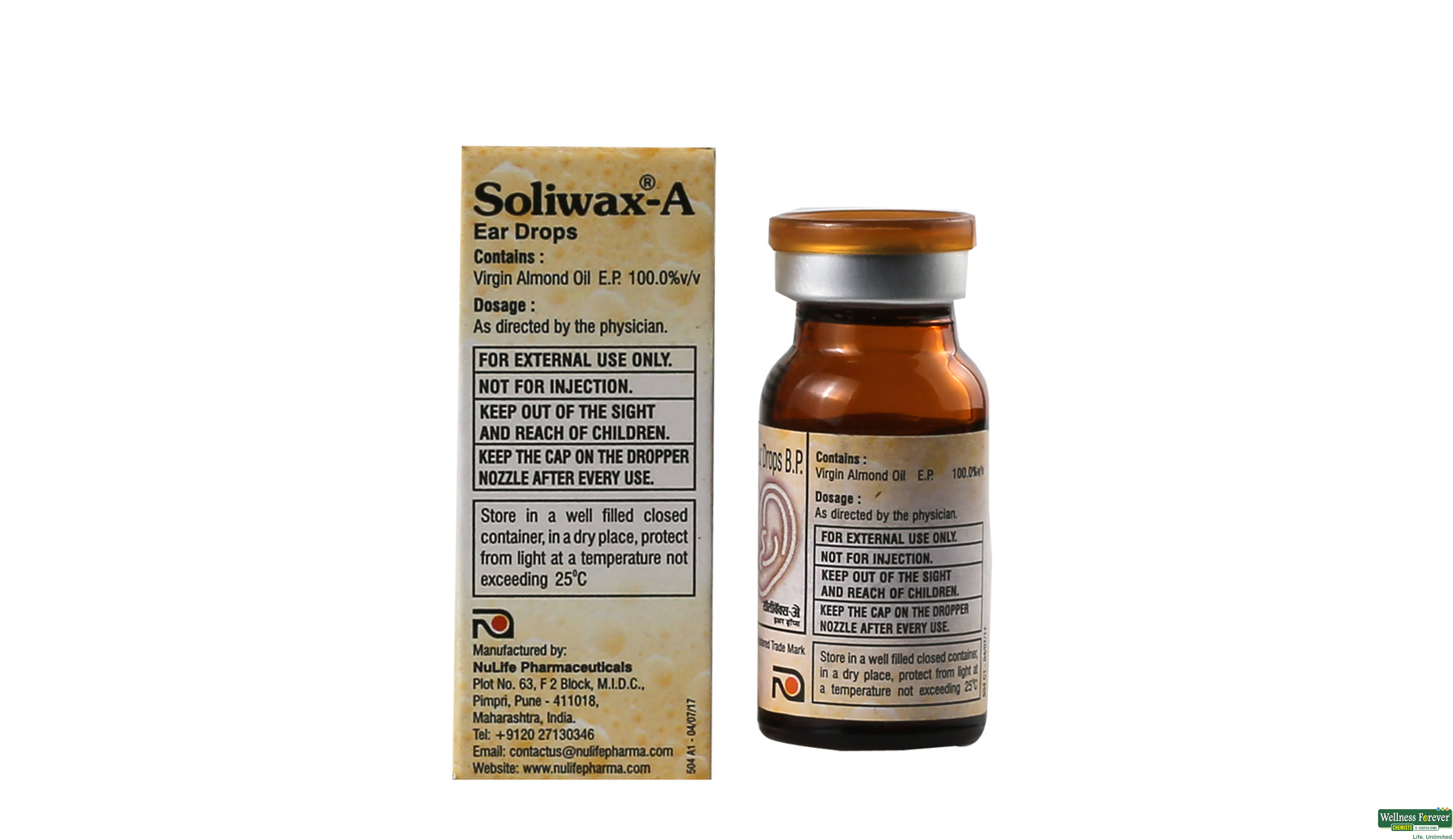 SOLIWAX-A EAR DROPS 10ML- 2, 10ML, 