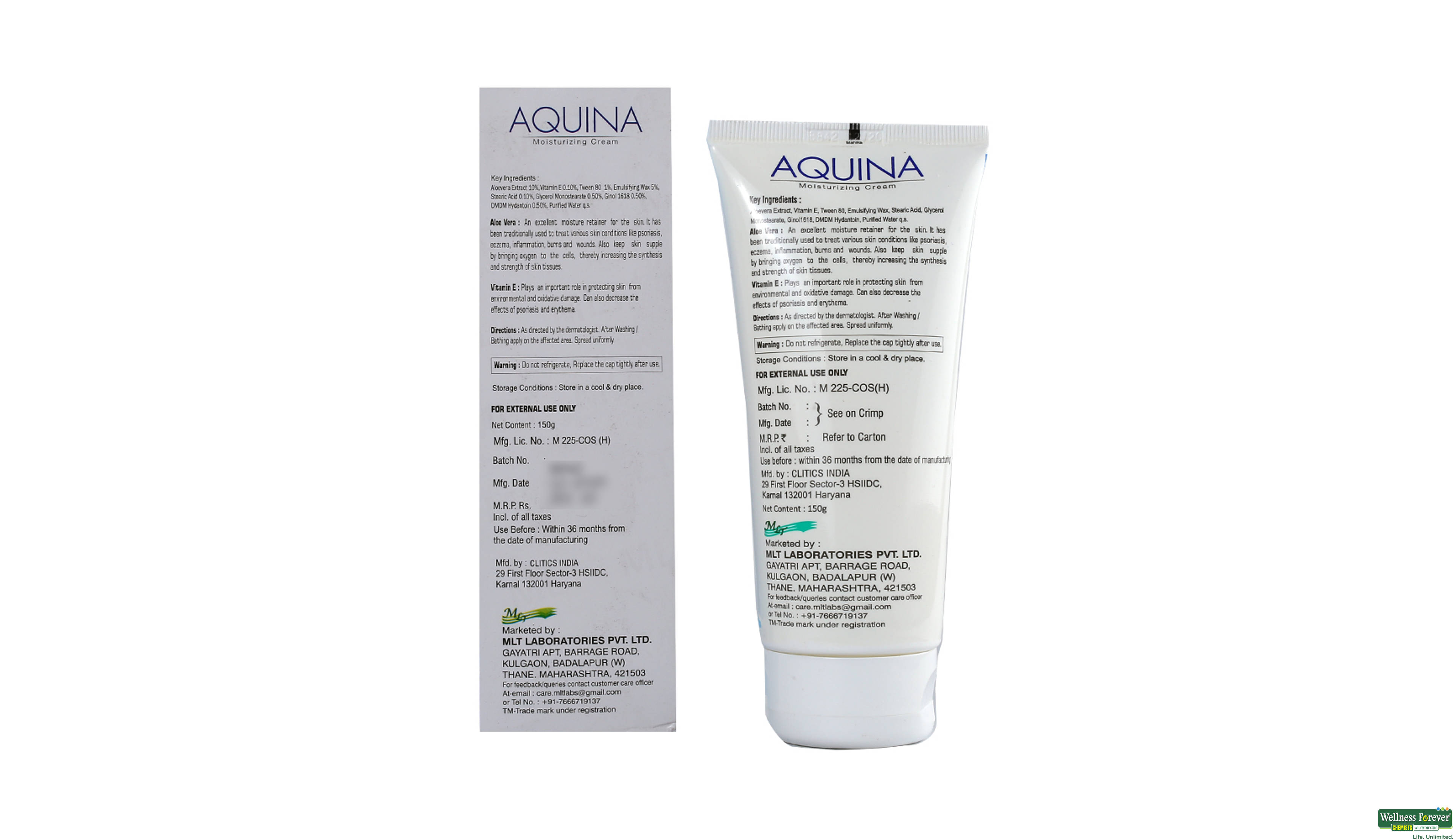 AQUINA MOIST CREAM 150GM- 2, 150GM, 