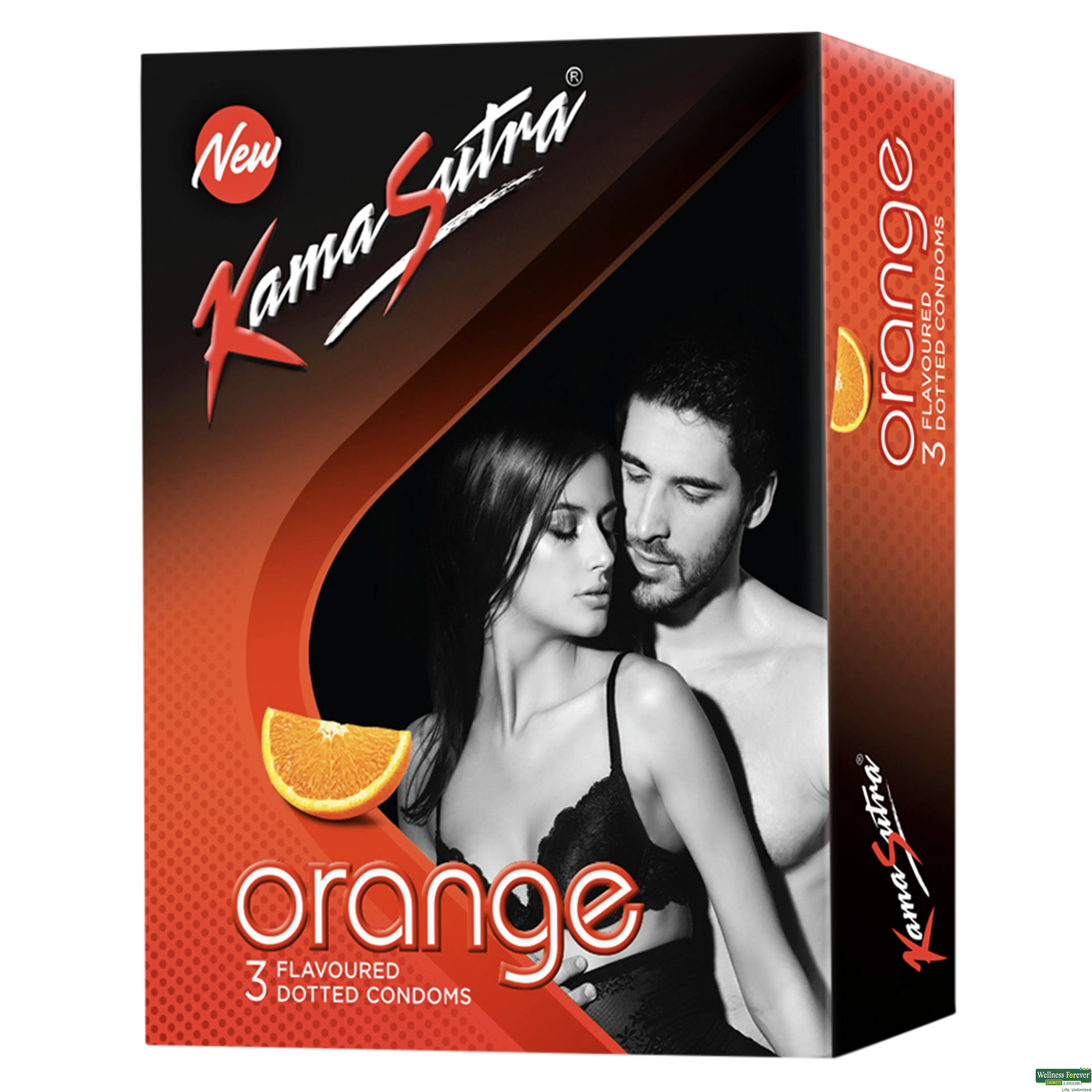 KS CONDOM ORANGE 3PC-image