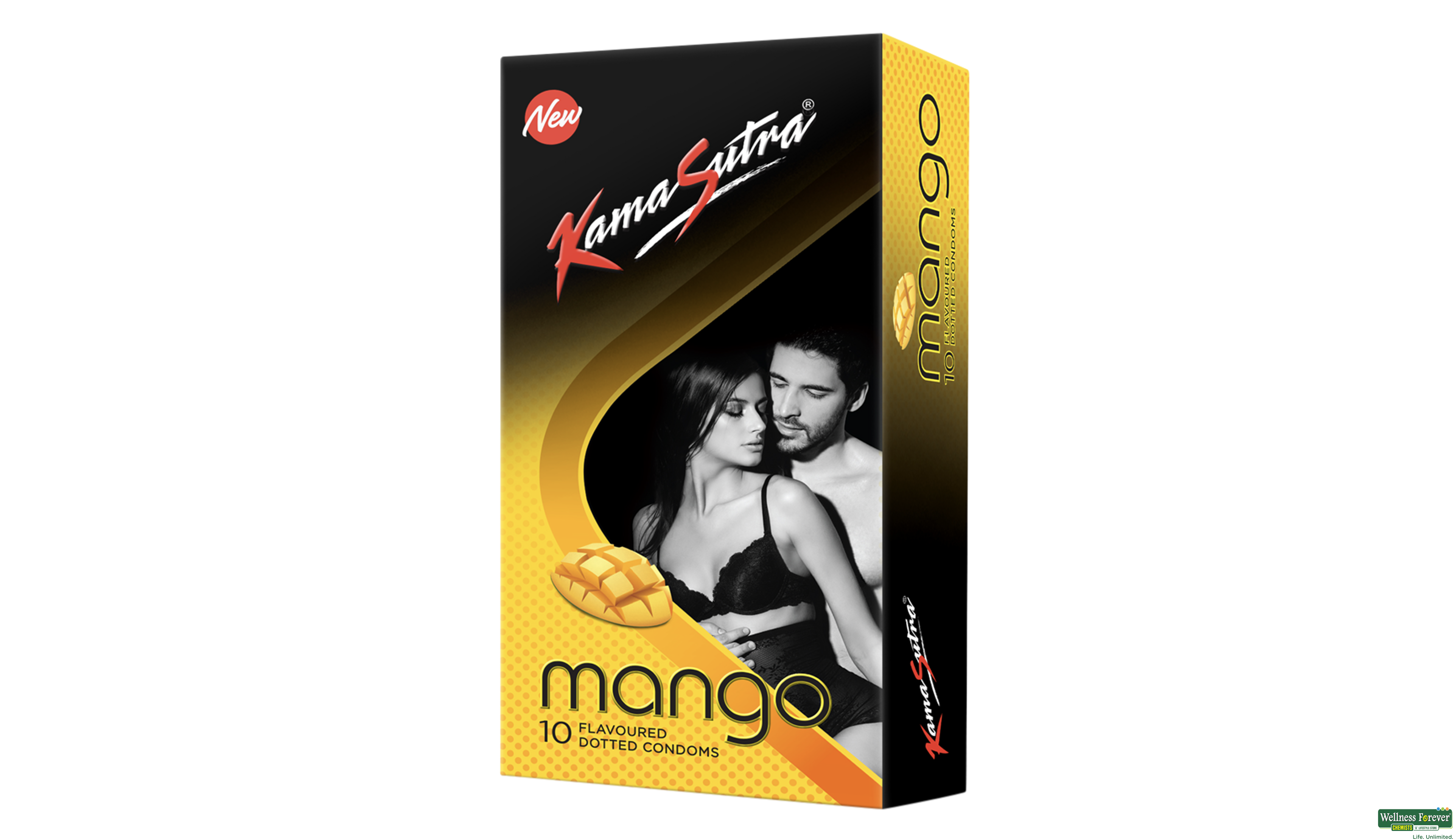 KS CONDOM MANGO 10PC- 1, 10PC, 