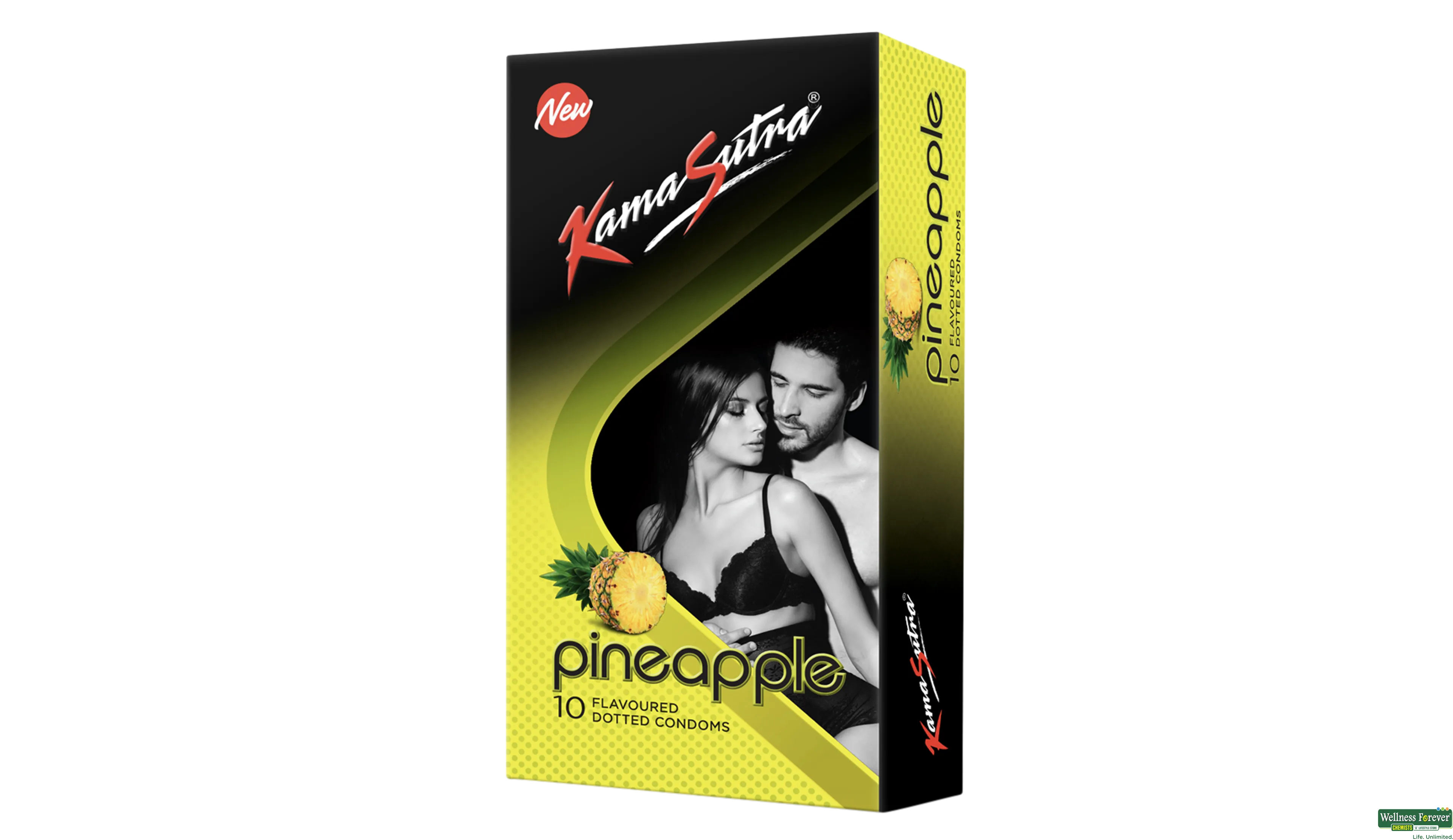 KS CONDOM PINEAPPLE 10PC- 1, 10PC, 