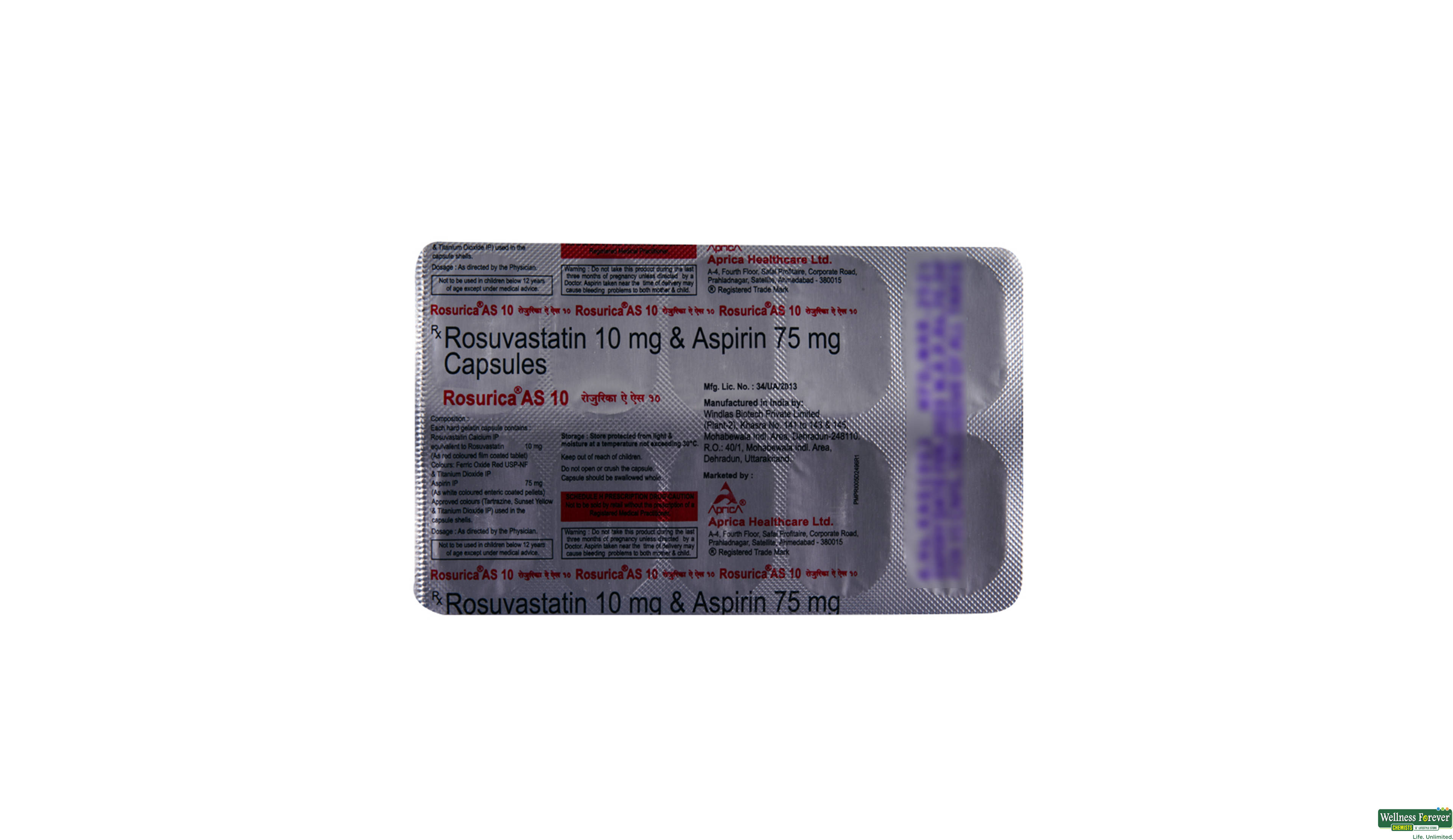 ROSURICA-AS 10MG 10CAP- 2, 10CAP, 