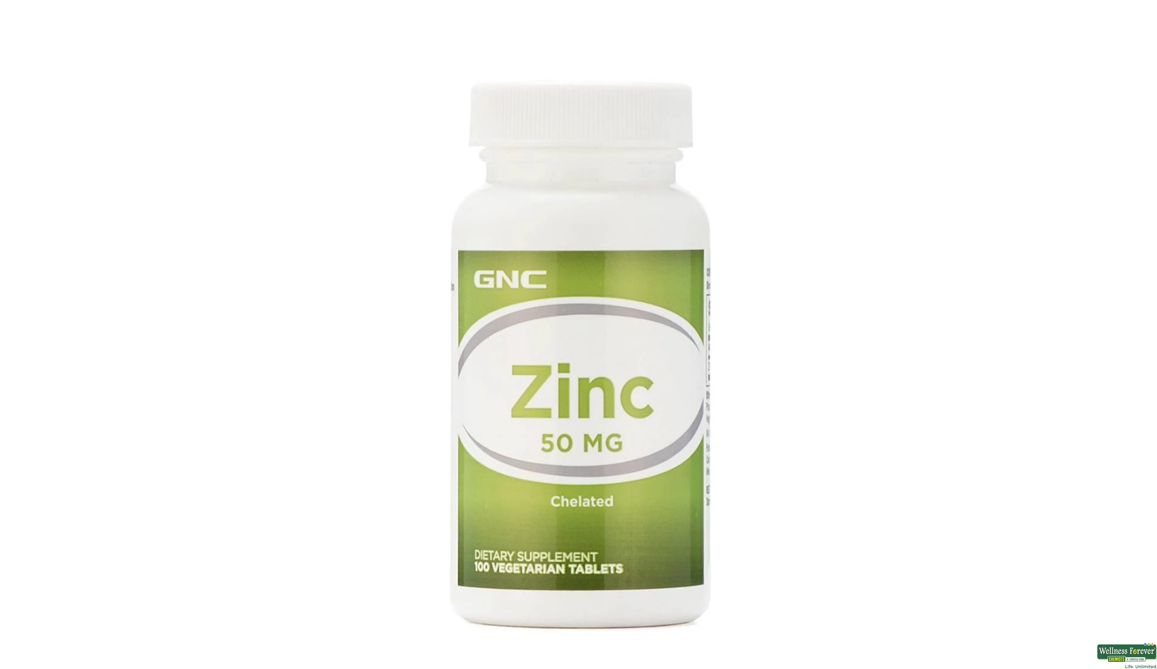 GNC ZINC 50MG 100TAB- 1, 100TAB, 