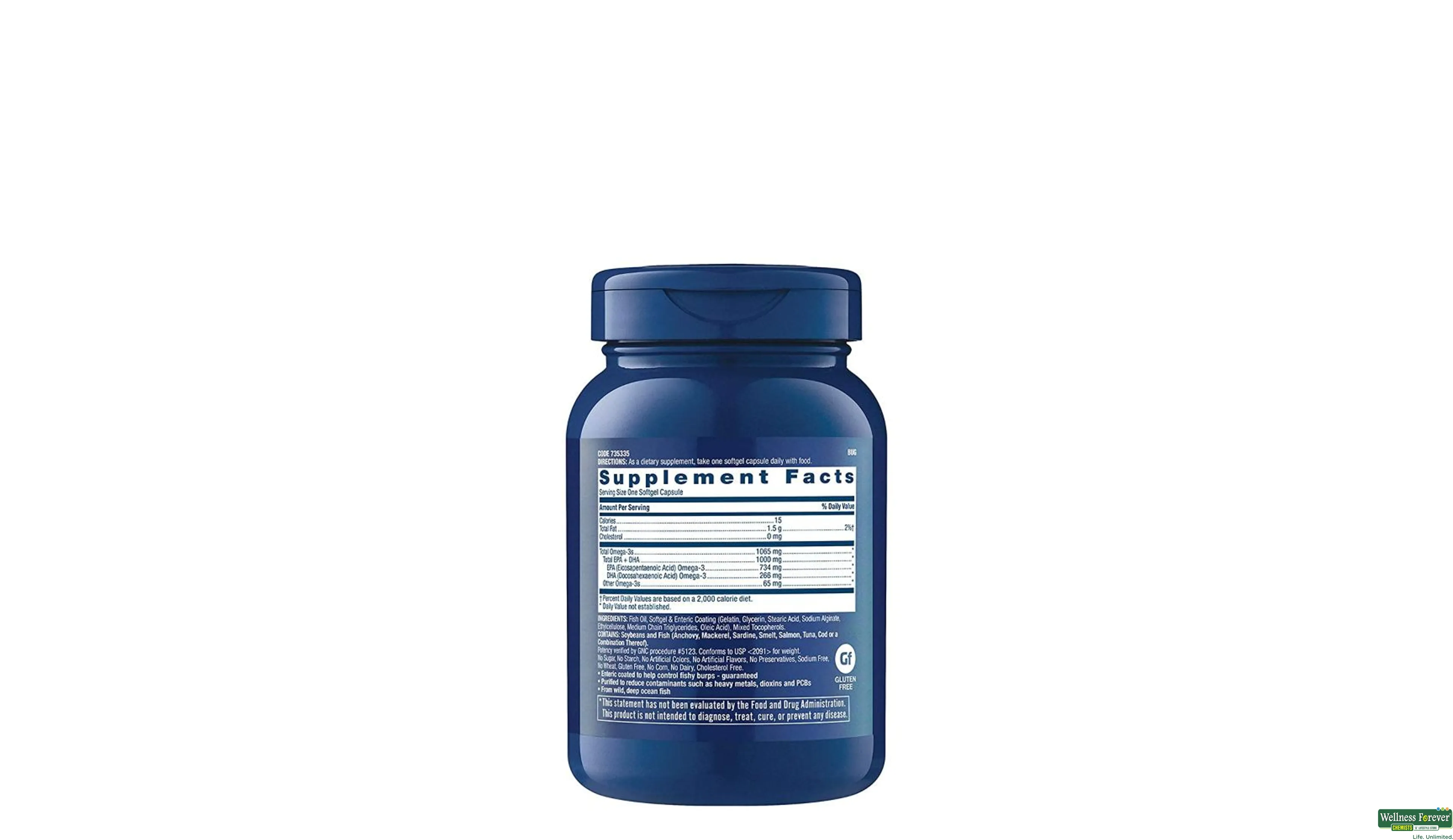 GNC FISH OIL 60CAP- 2, 60CAP, 