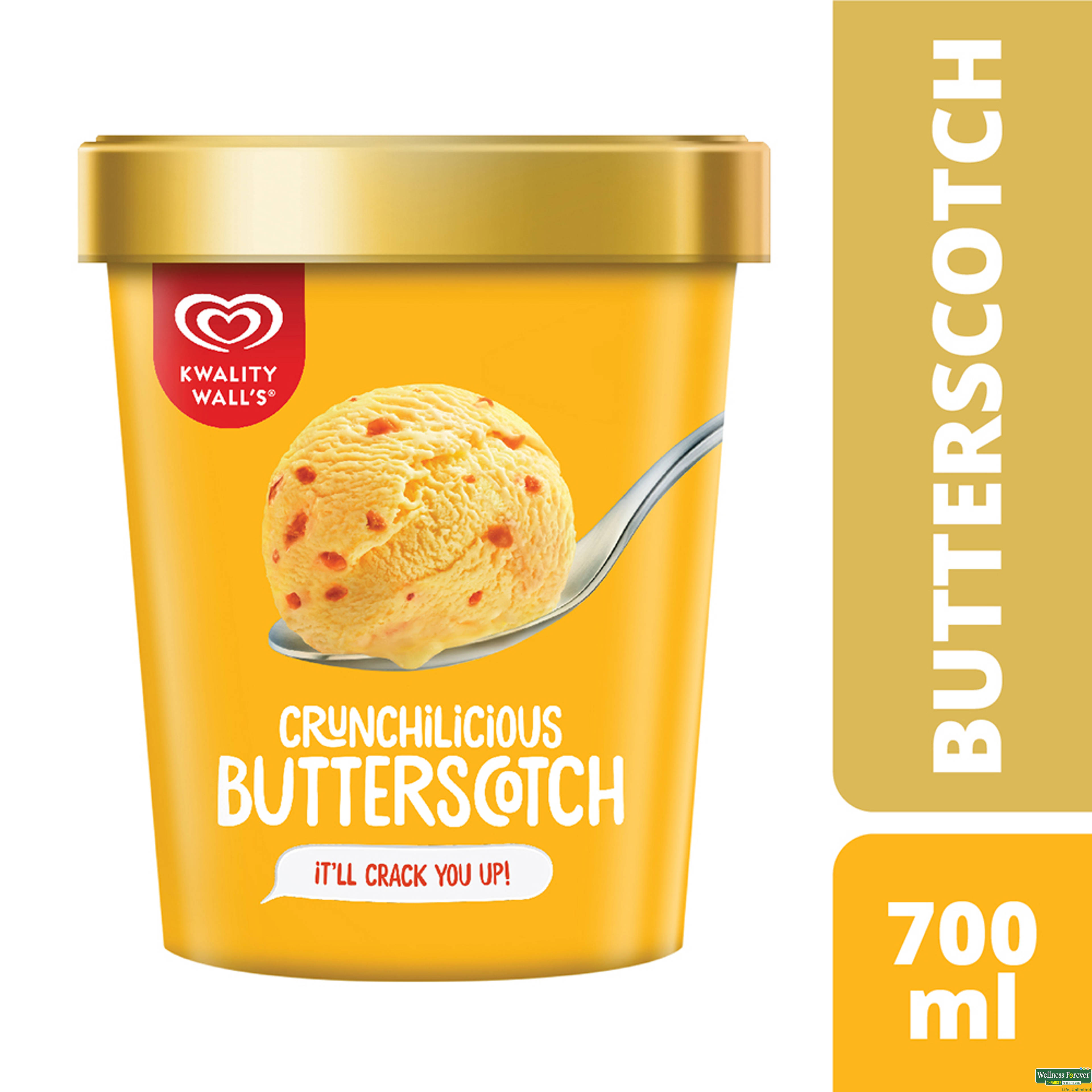 Kwality Wall's Butterscotch Tub, 700 Ml-image