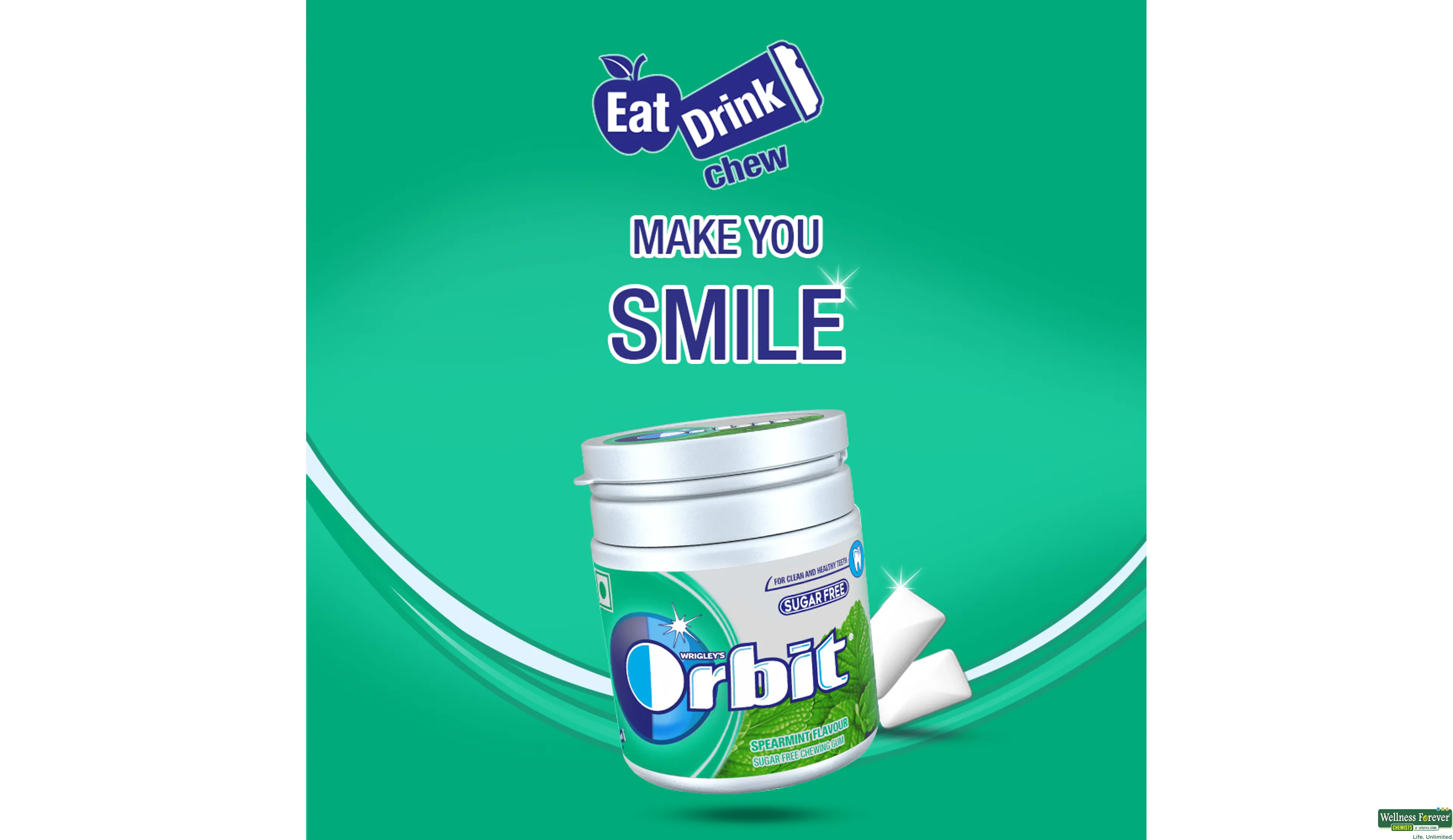 ORBIT SPEARMINT SF POT 66GM- 7, 66GM, 