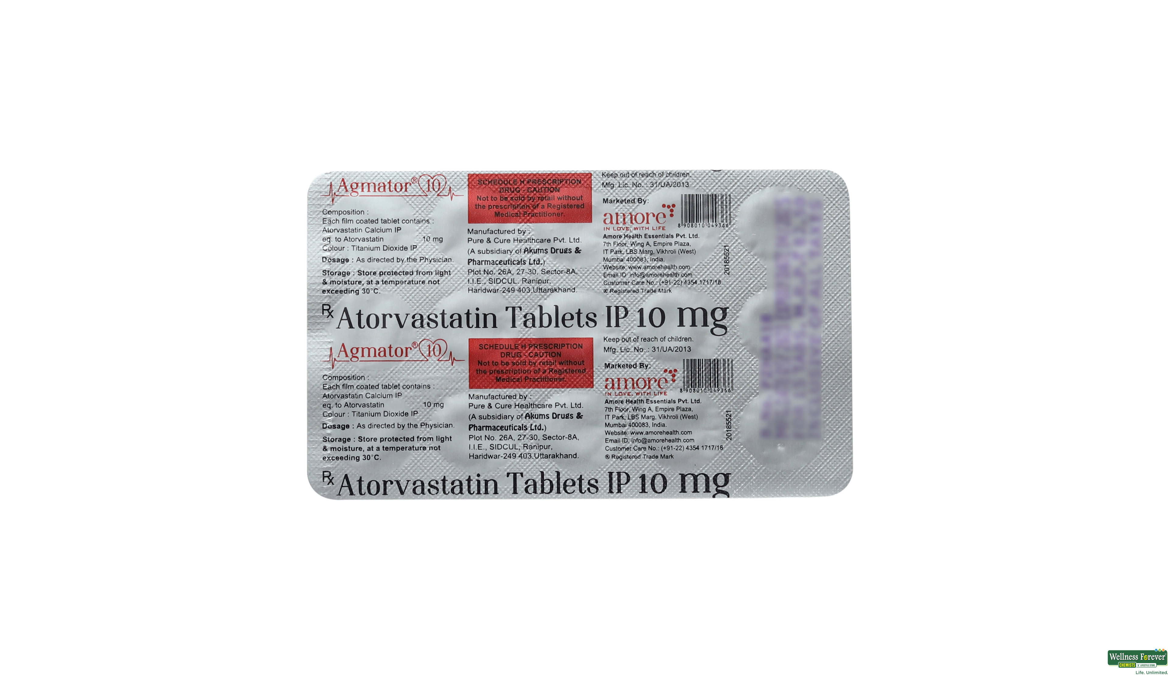 AGMATOR 10MG 15TAB- 4, 15TAB, 