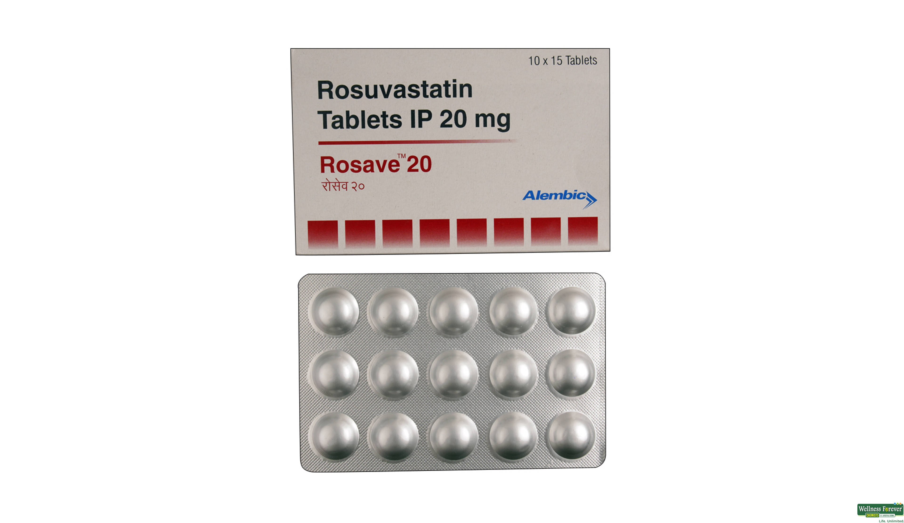 ROSAVE 20MG 15TAB- 1, 15TAB, 