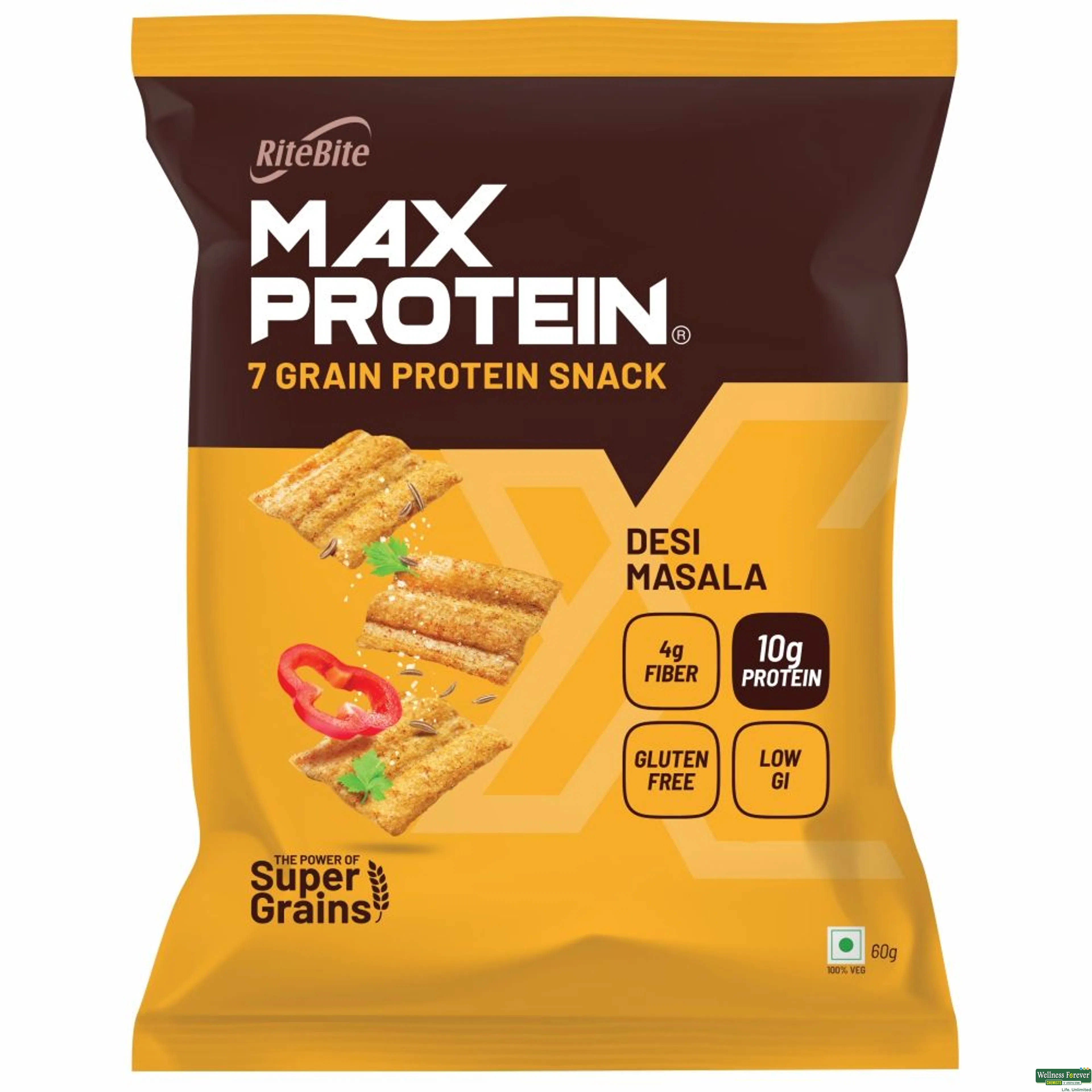 RITE B CHIPS MAX PRO DESI MASALA 60GM-image