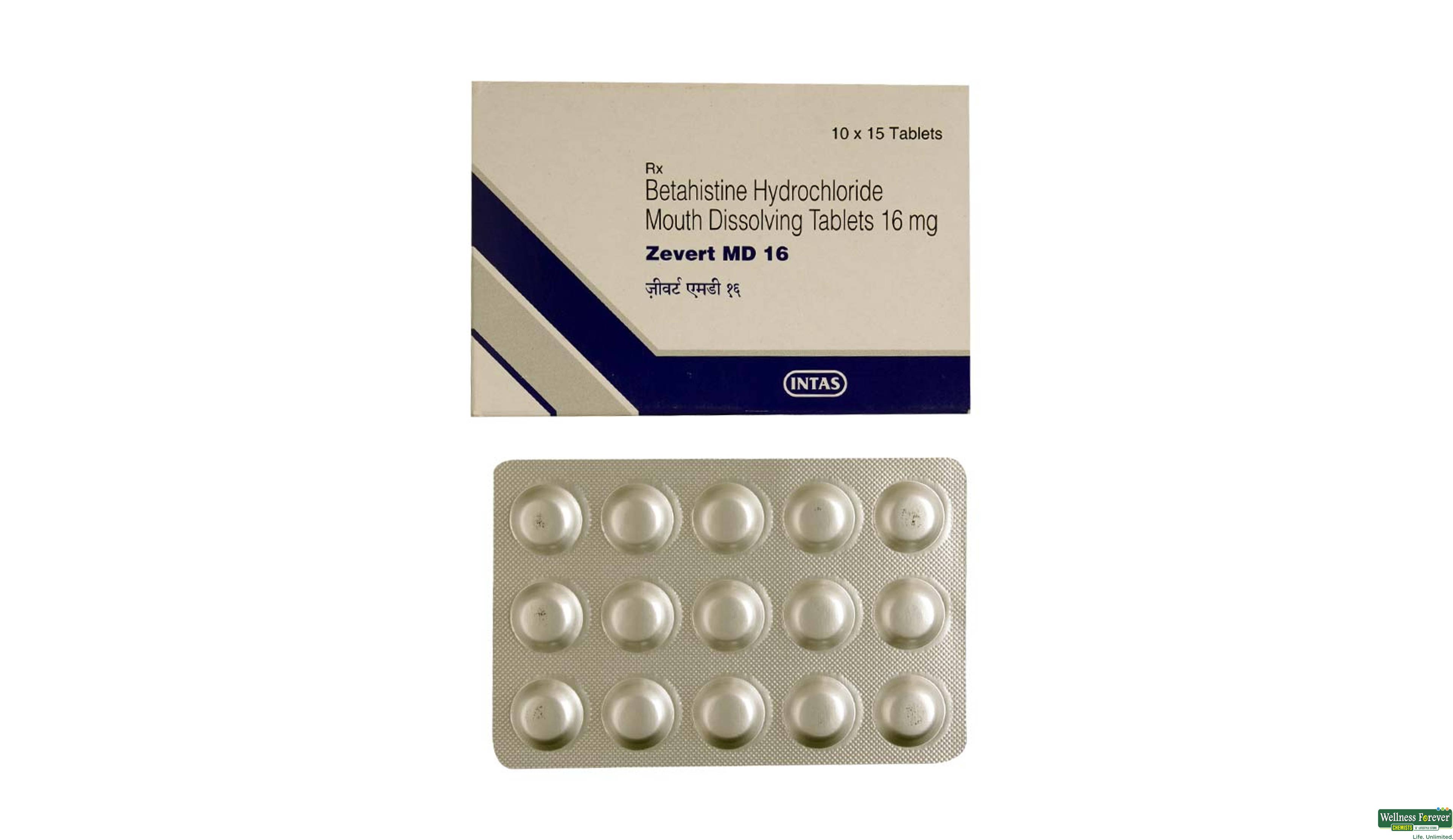 ZEVERT-MD 16MG 15TAB- 1, 15TAB, 