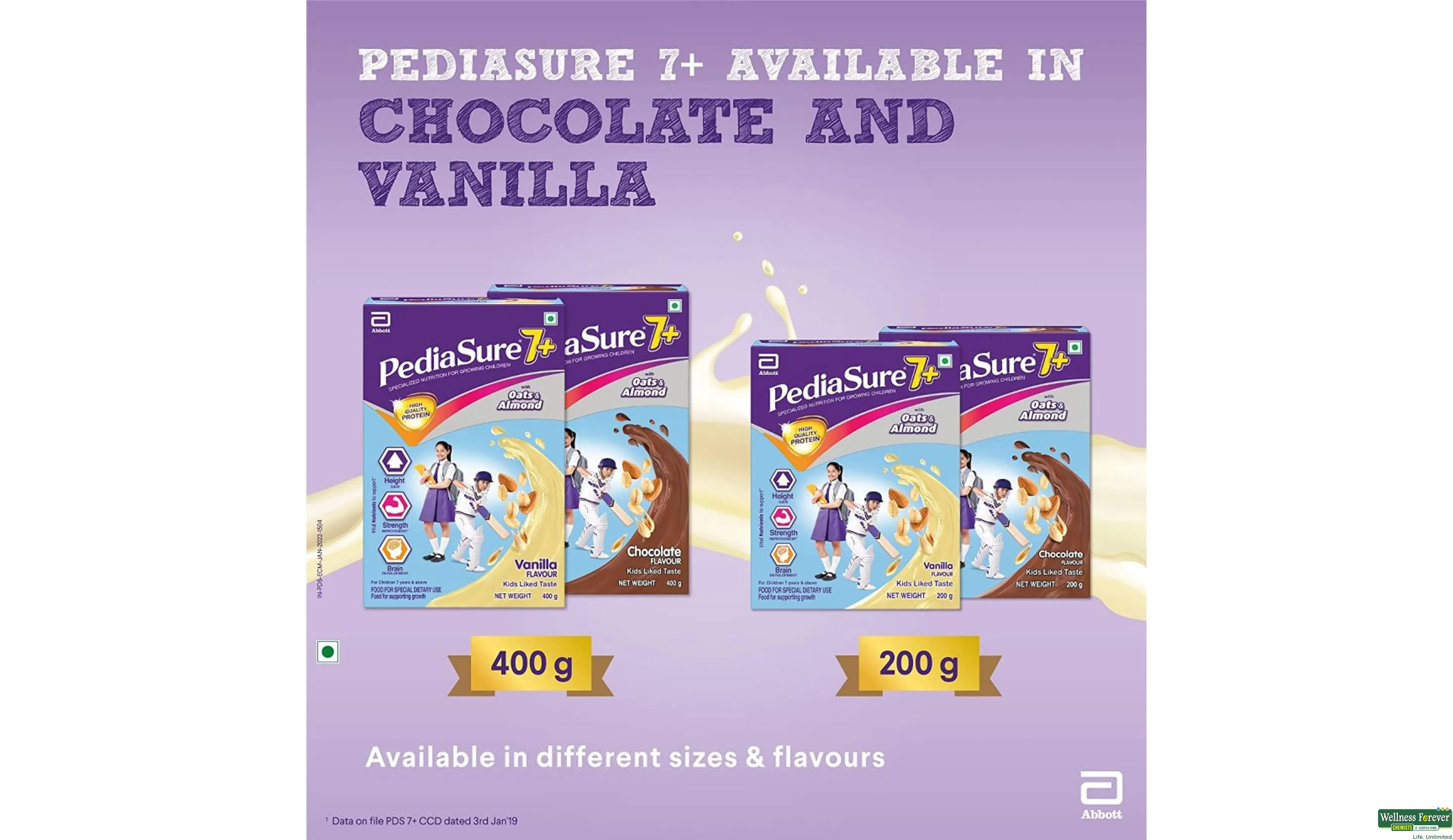 PediaSure powder vanilla flavour 400g