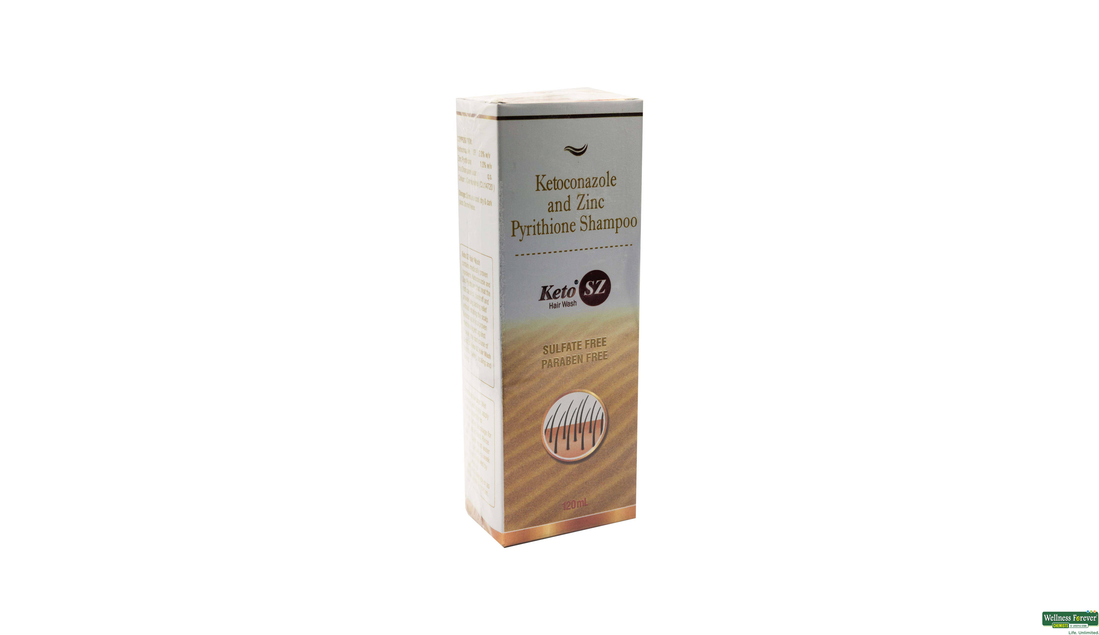 KETO-SZ HR/WASH SHMP 120ML- 1, 120ML, 