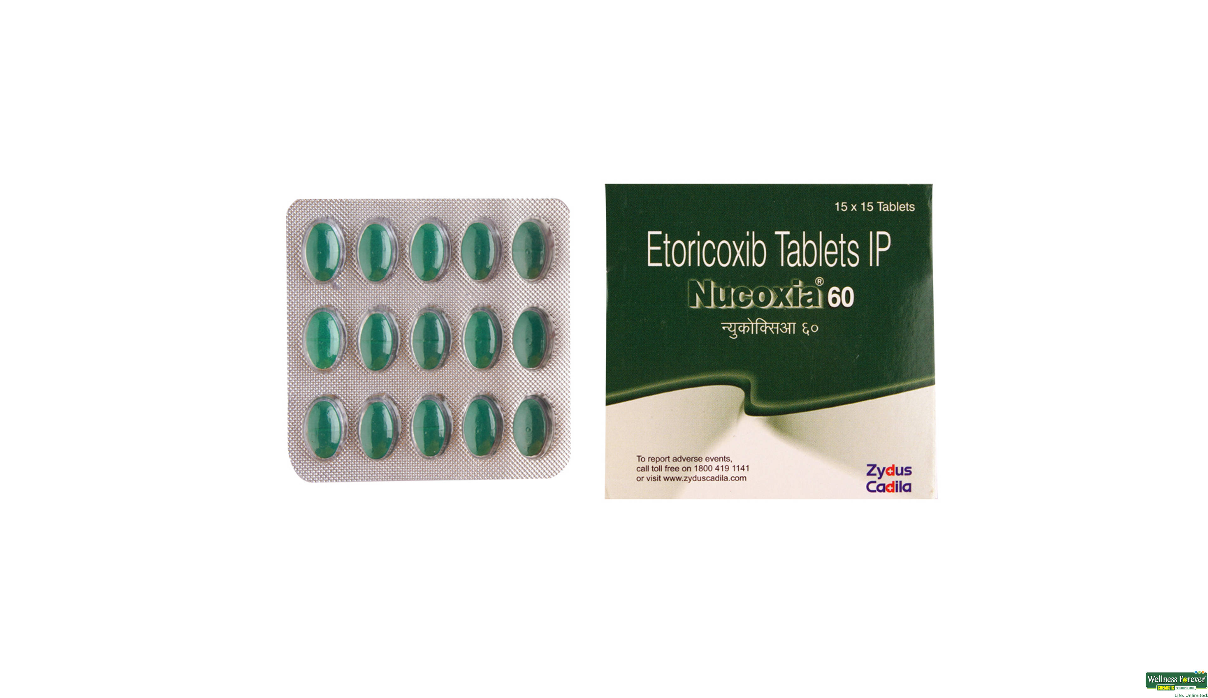 NUCOXIA 60MG 15TAB- 1, 15TAB, 