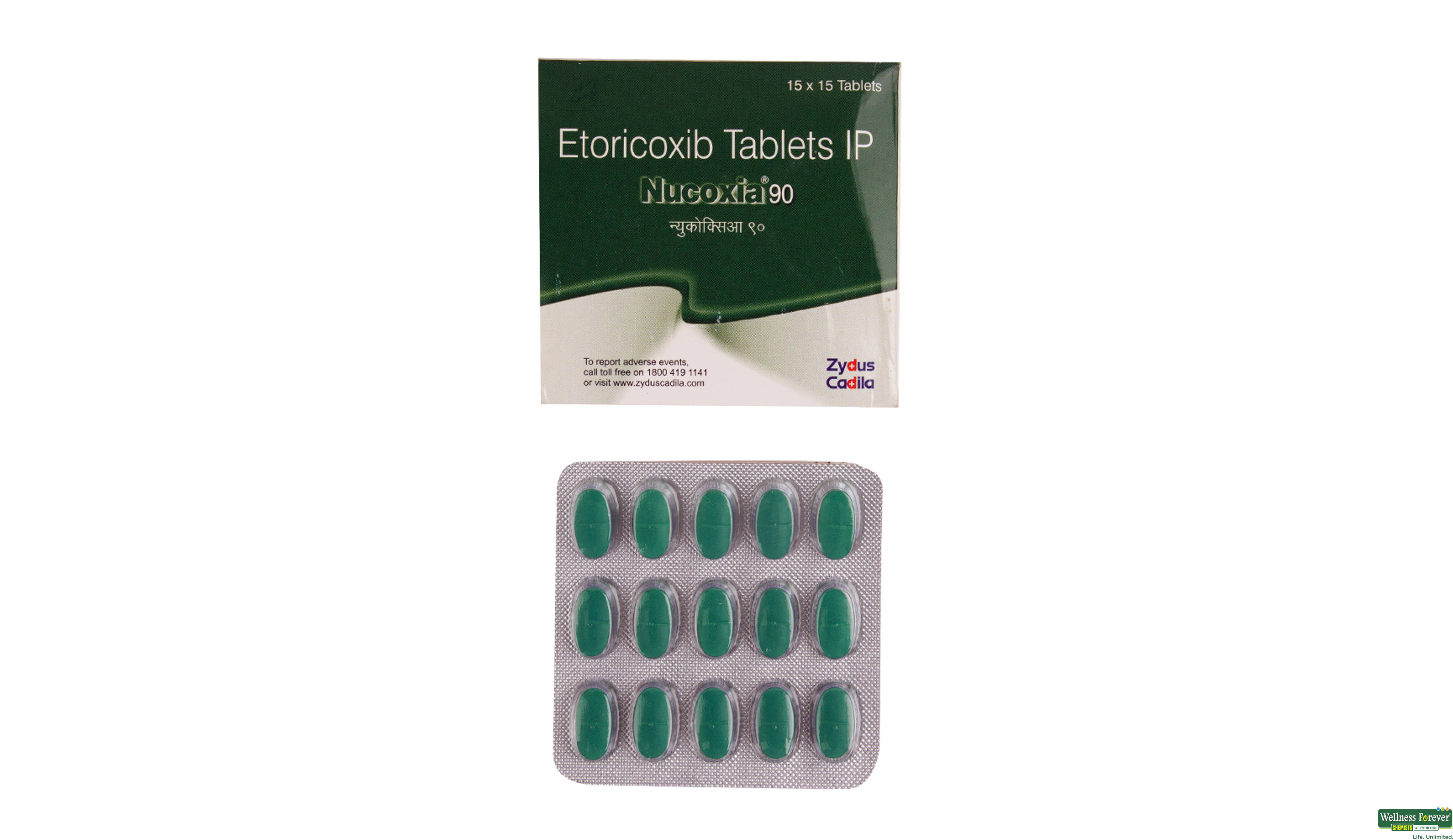 NUCOXIA 90MG 15TAB- 1, 15TAB, 