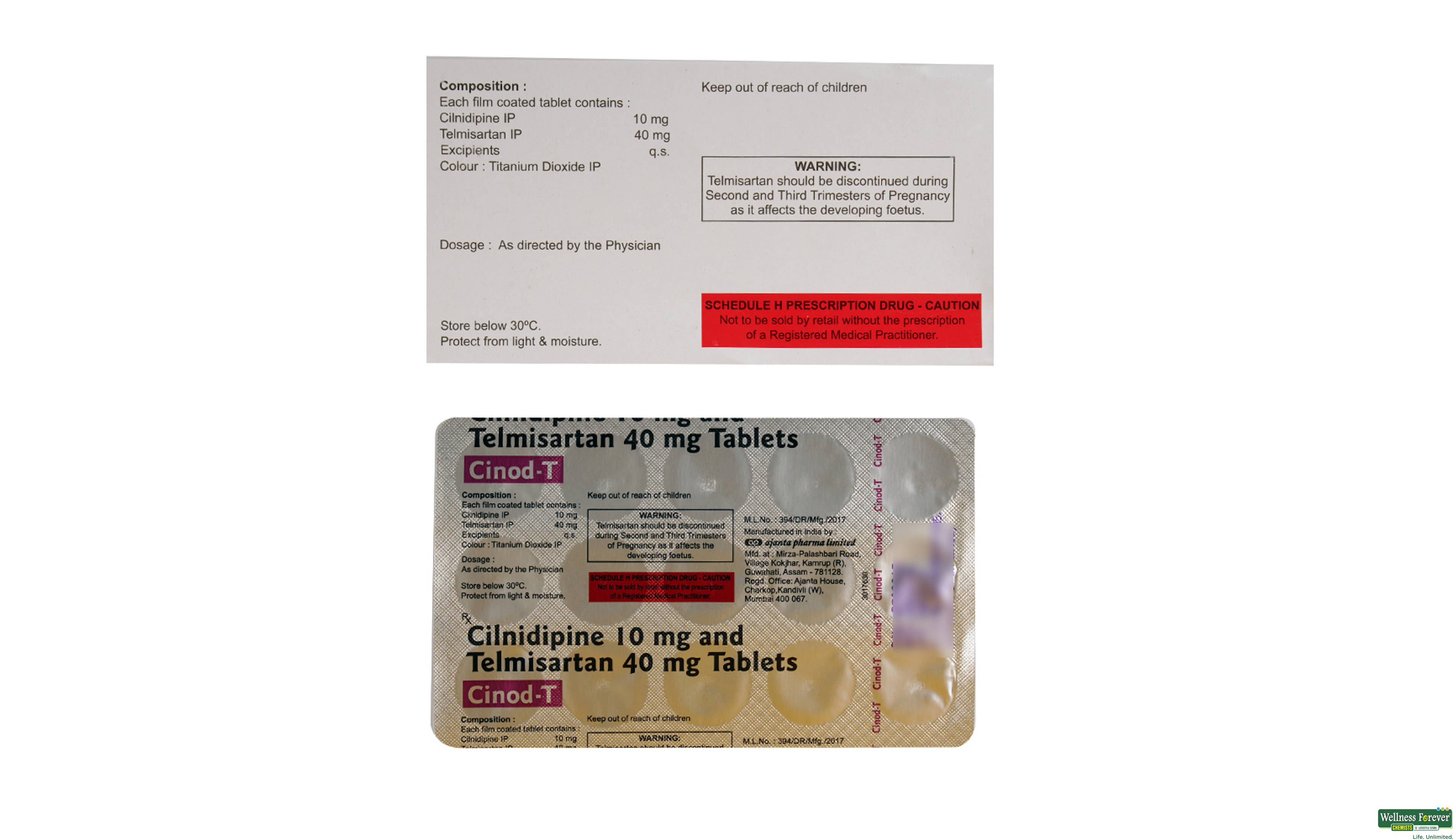 CINOD-T 10MG 15TAB- 2, 15TAB, 