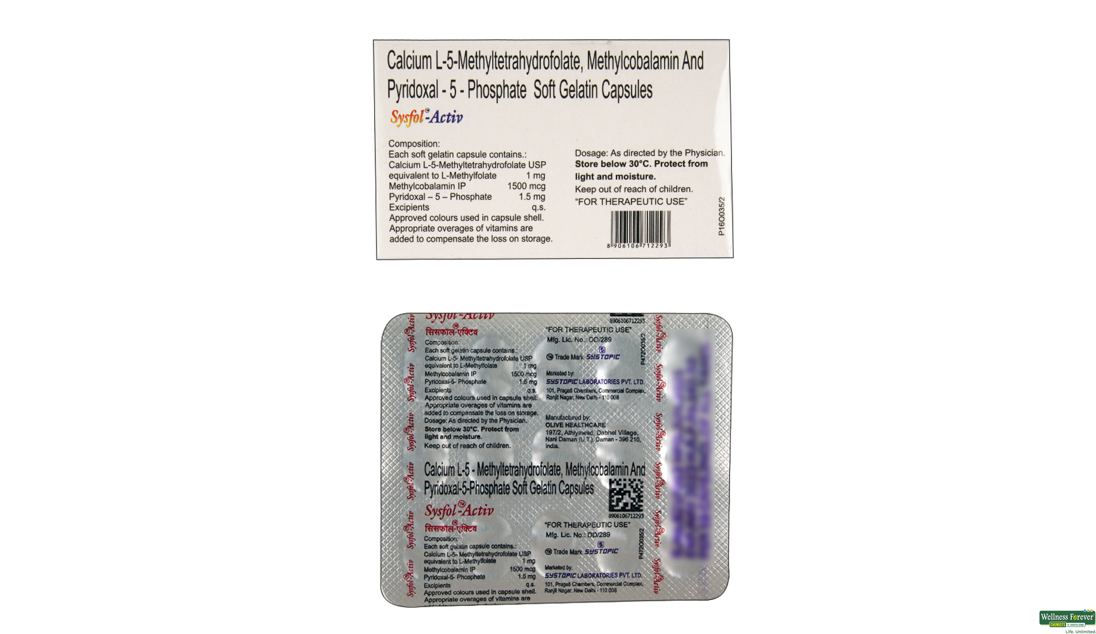 SYSFOL-ACTIVE 15CAP- 2, 15CAP, 