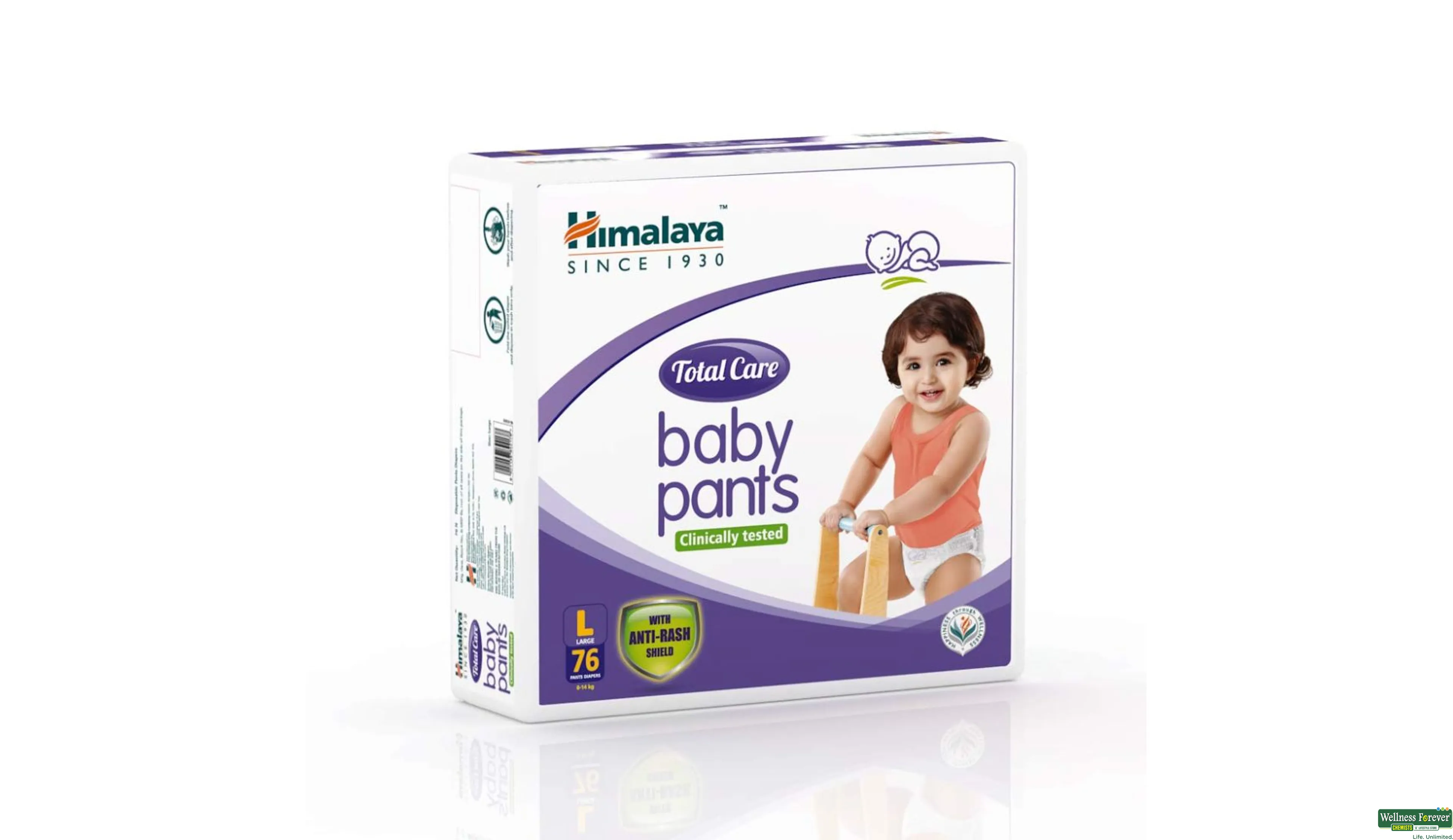 Buy Himalaya Total Care Baby Diaper Pants - Large, 8-14 kg, With Anti-Rash  Shield Online at Best Price of Rs 127.5 - bigbasket