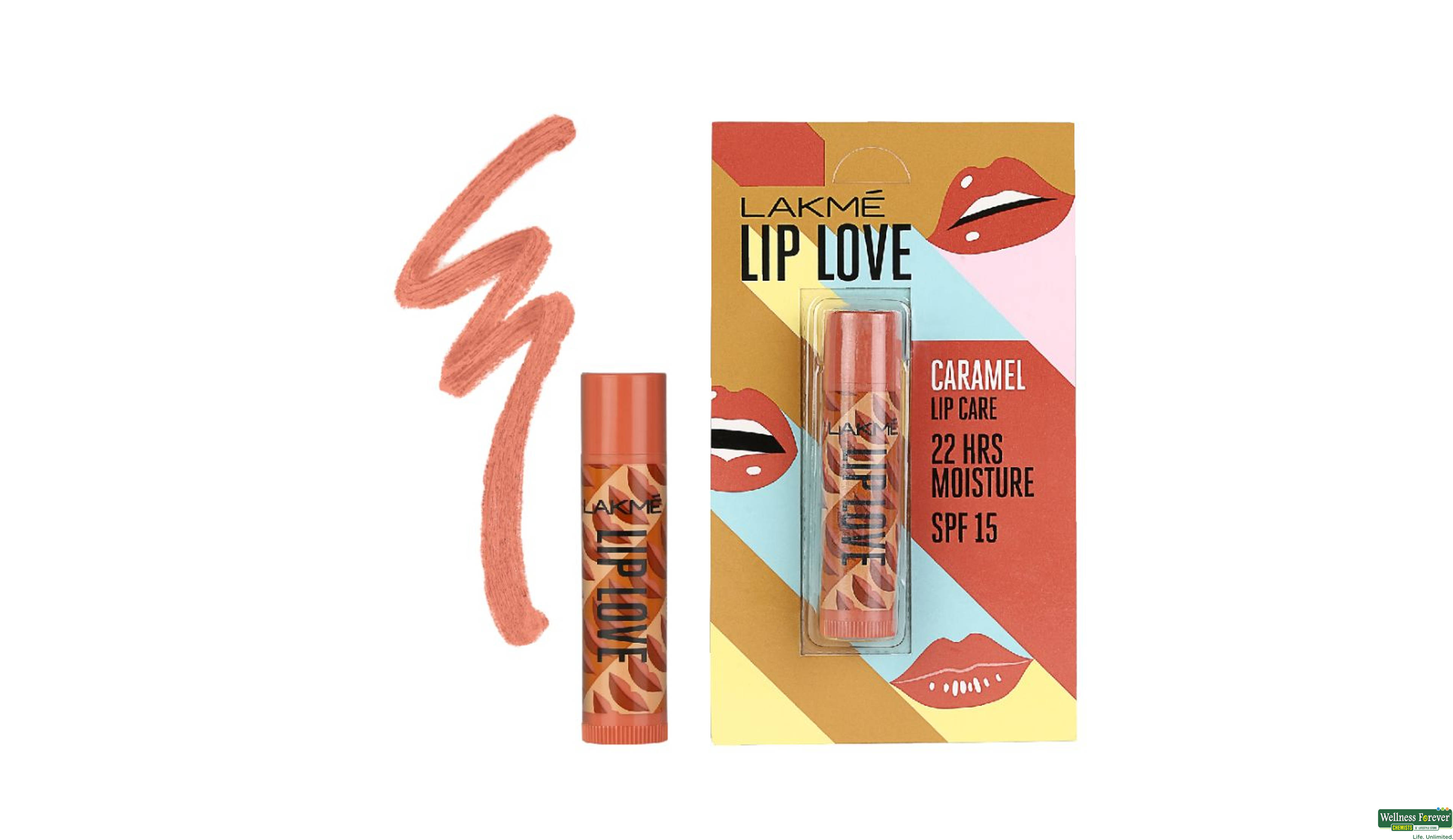 LAKME LIPLOVE SPF15 CARAMEL 4.5GM- 2, 4.5GM, 
