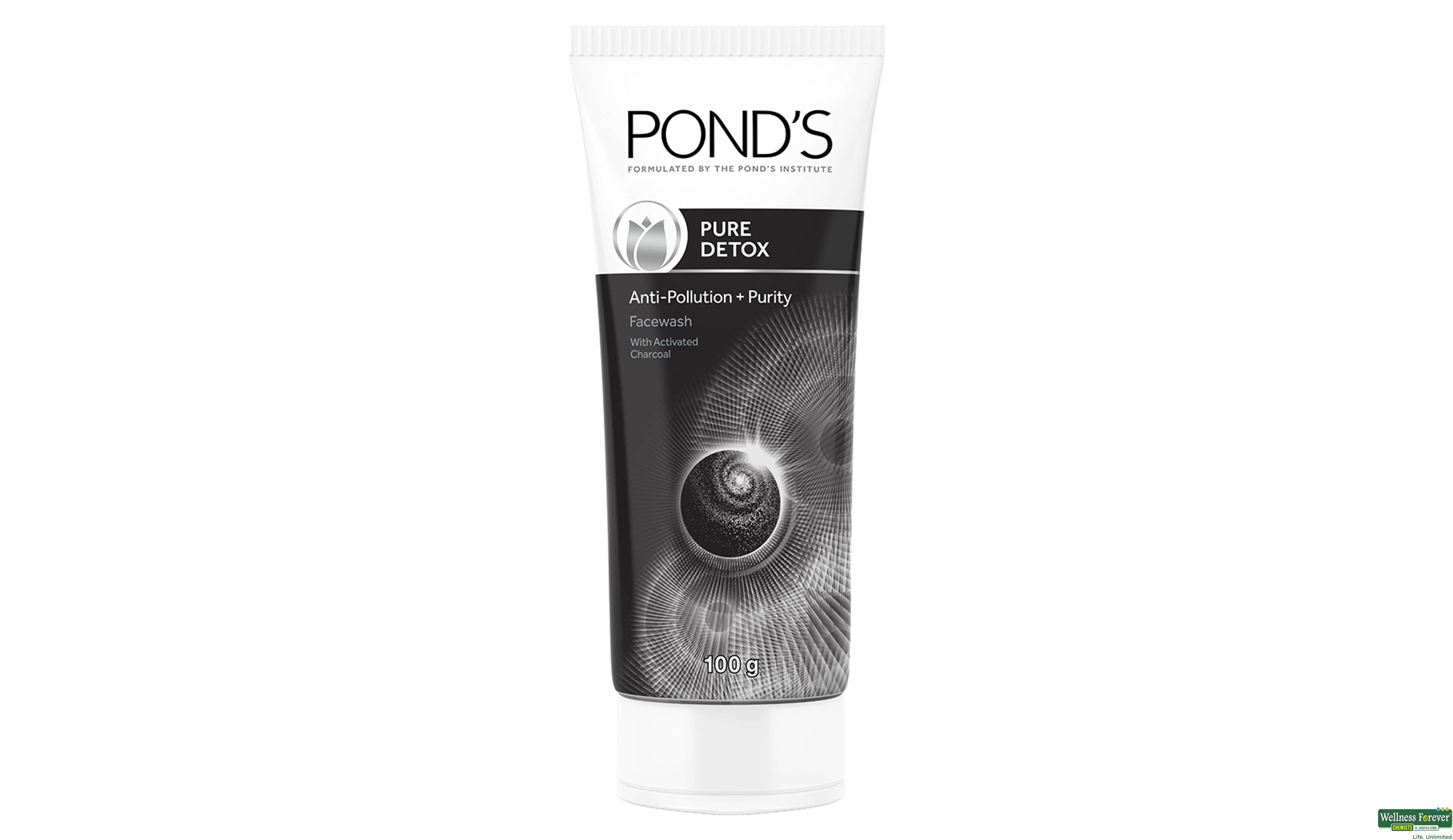 PONDS F/WASH PURE DETOX 100GM- 2, 100GM, 