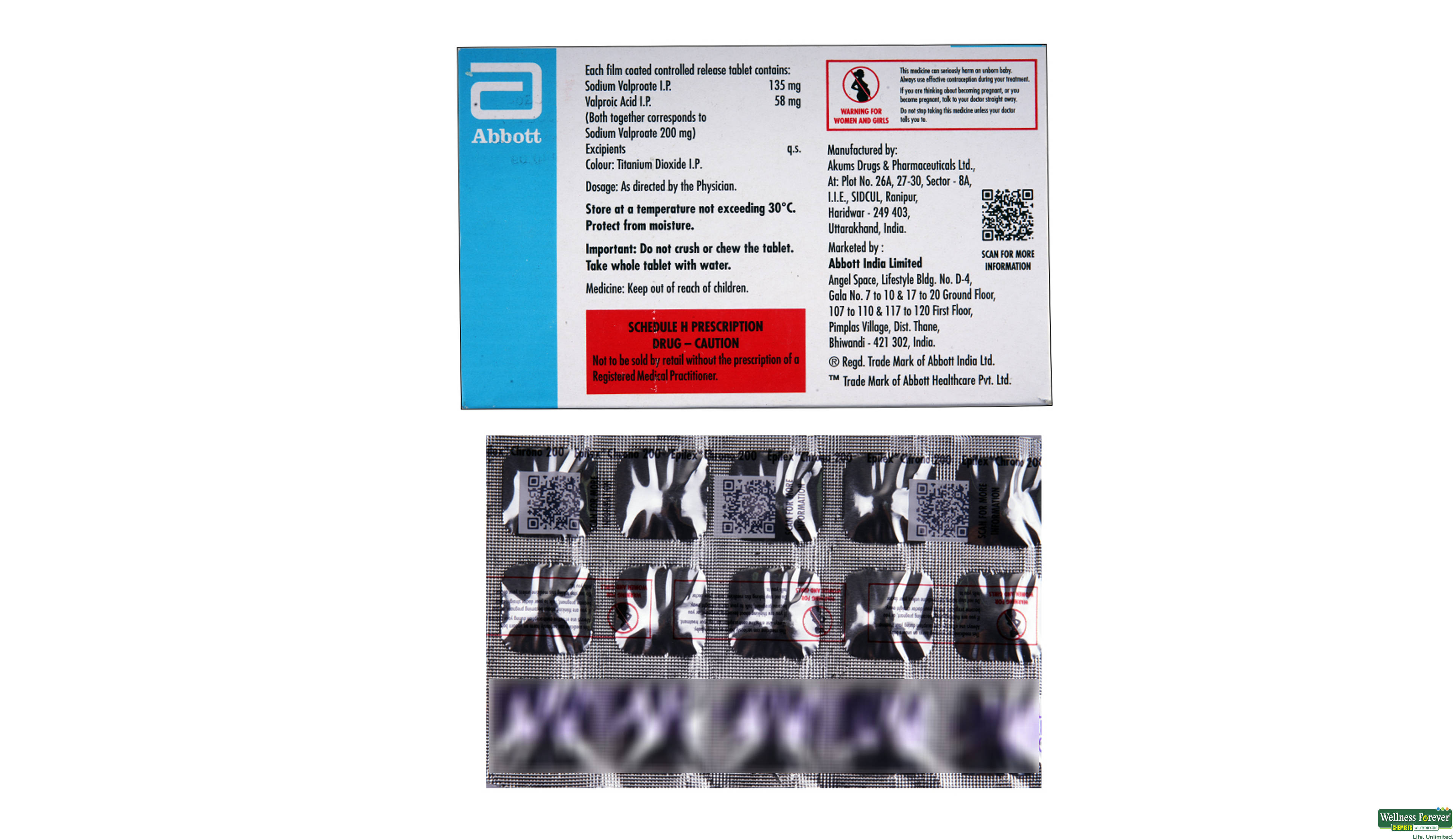 EPILEX CHRONO 200MG 15TAB- 2, 15TAB, 