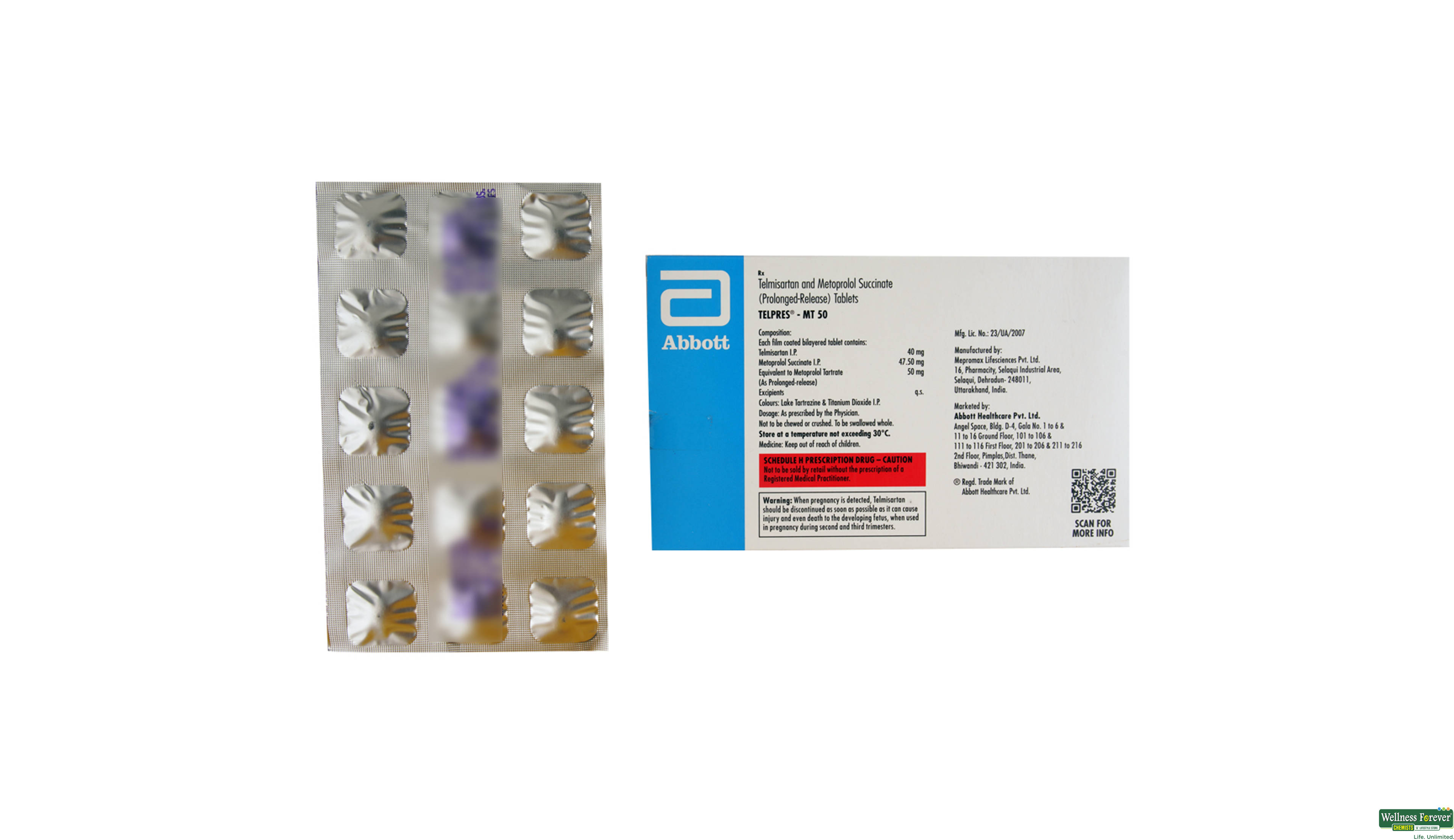 TELPRES-MT 50MG 15TAB- 2, 15TAB, 