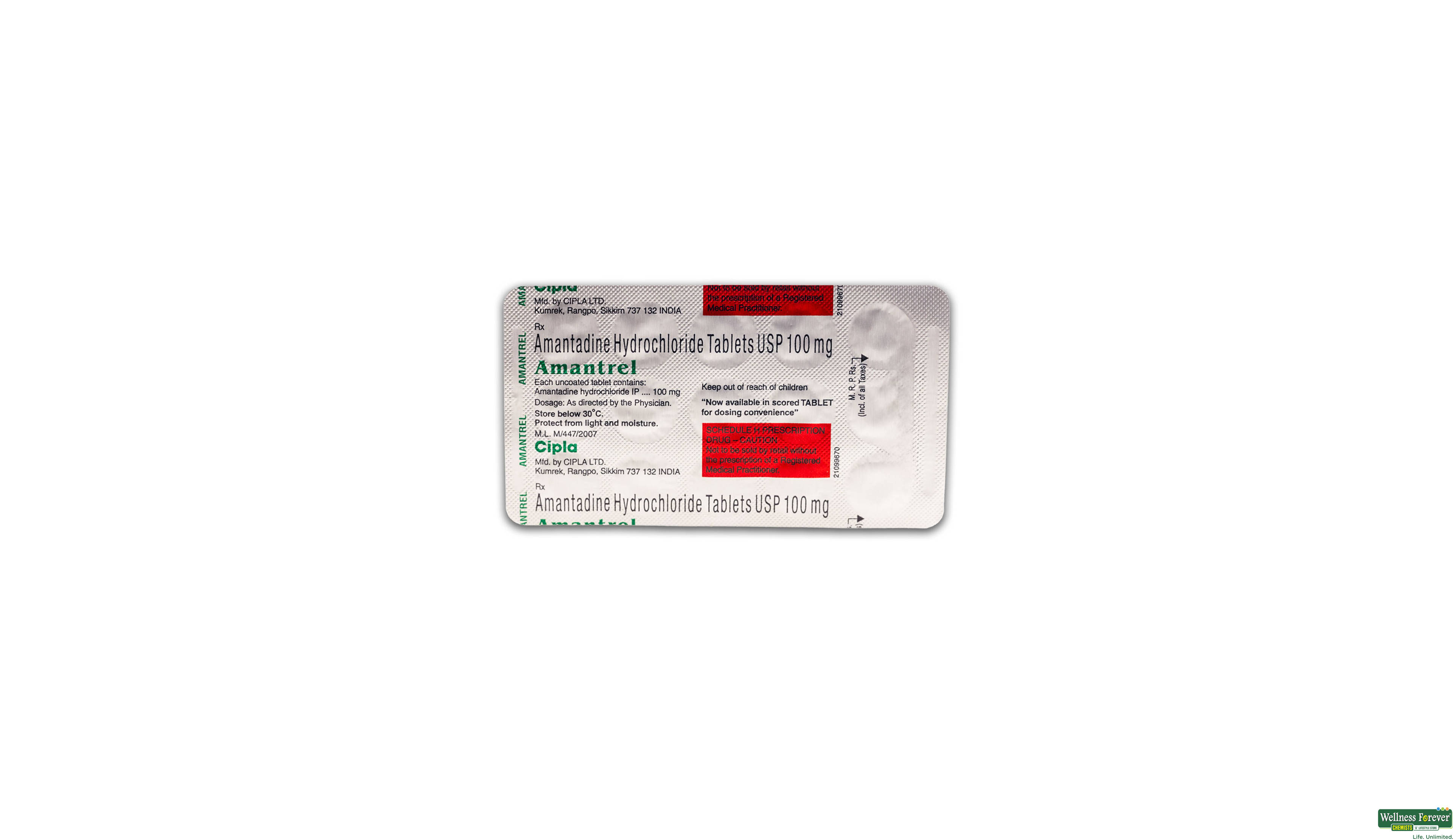 AMANTREL 100MG 15TAB- 3, 15TAB, 