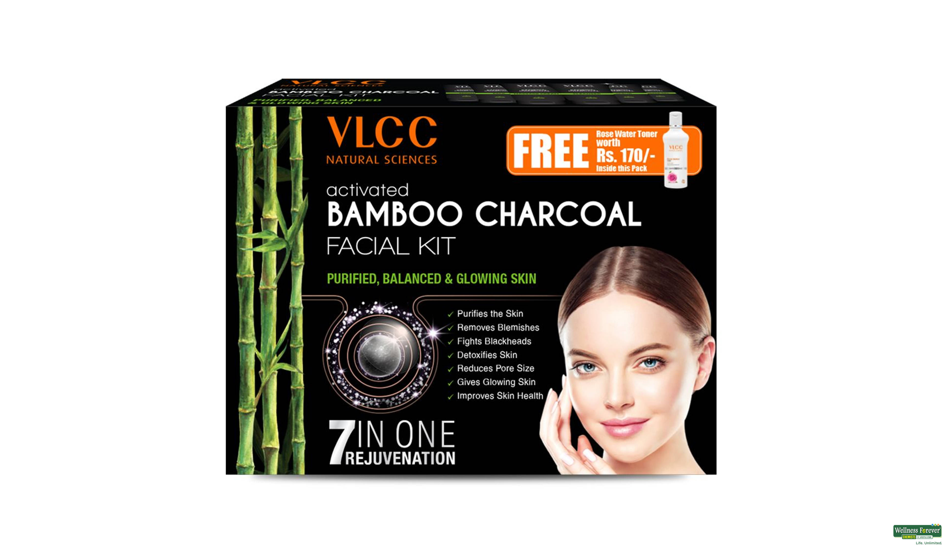 VLCC F/KIT CHARCOLE BAMBOO SINGLE 1PC- 1, 1PC, 