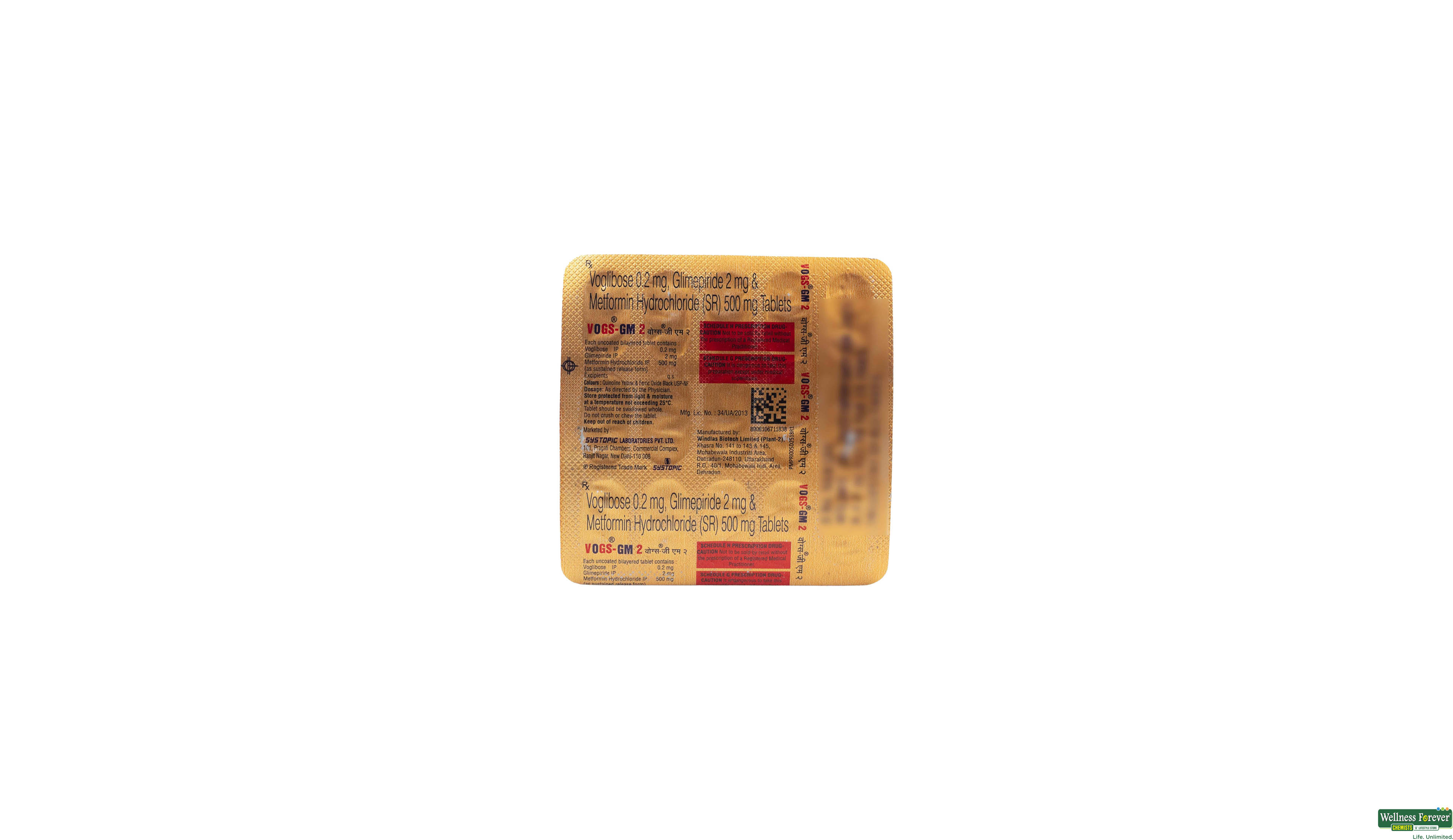VOGS-GM 2MG 15TAB- 1, 15TAB, 