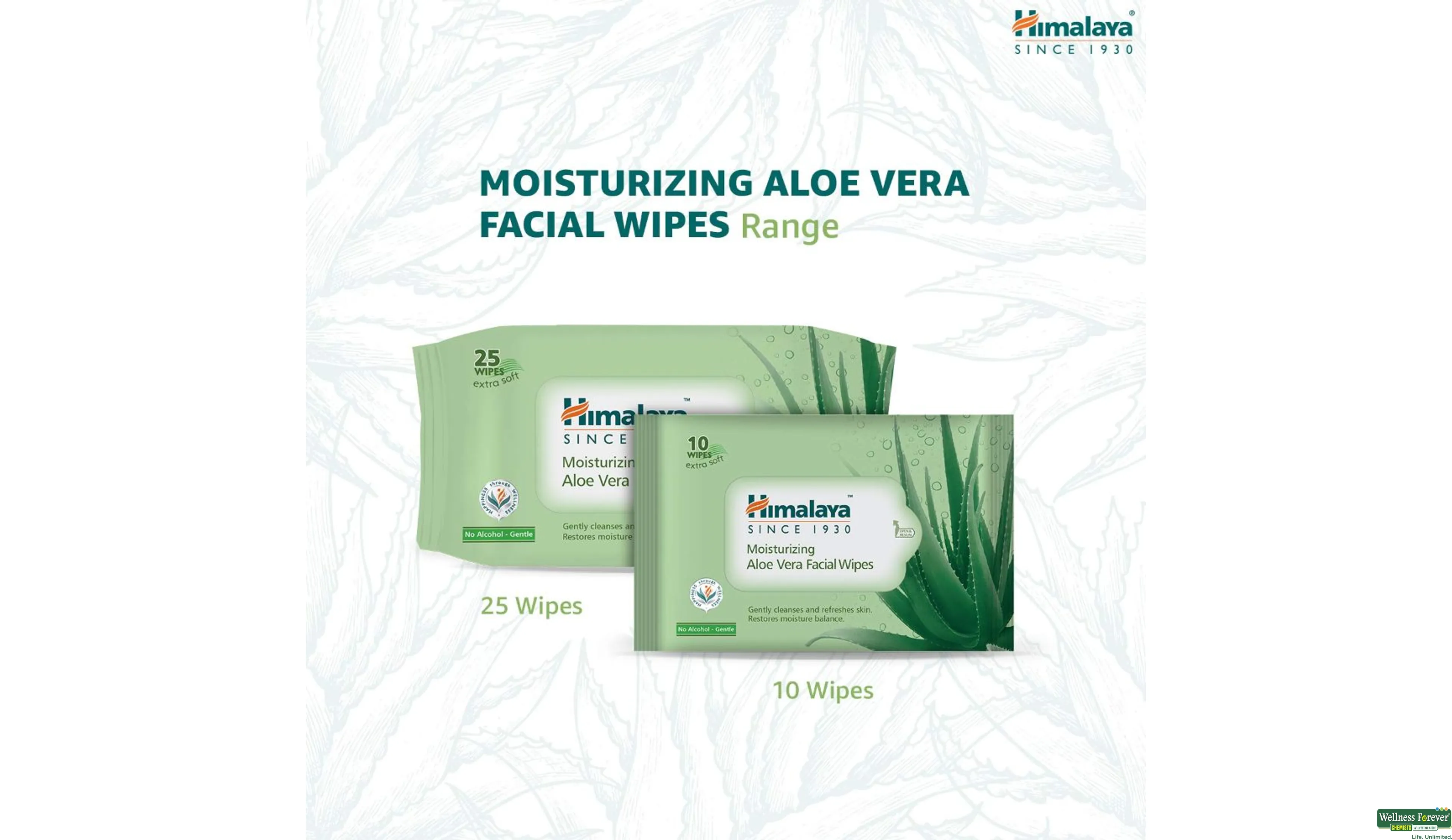 HIMA F/WIPS ALOE VERA 25PC- 8, 25PC, null