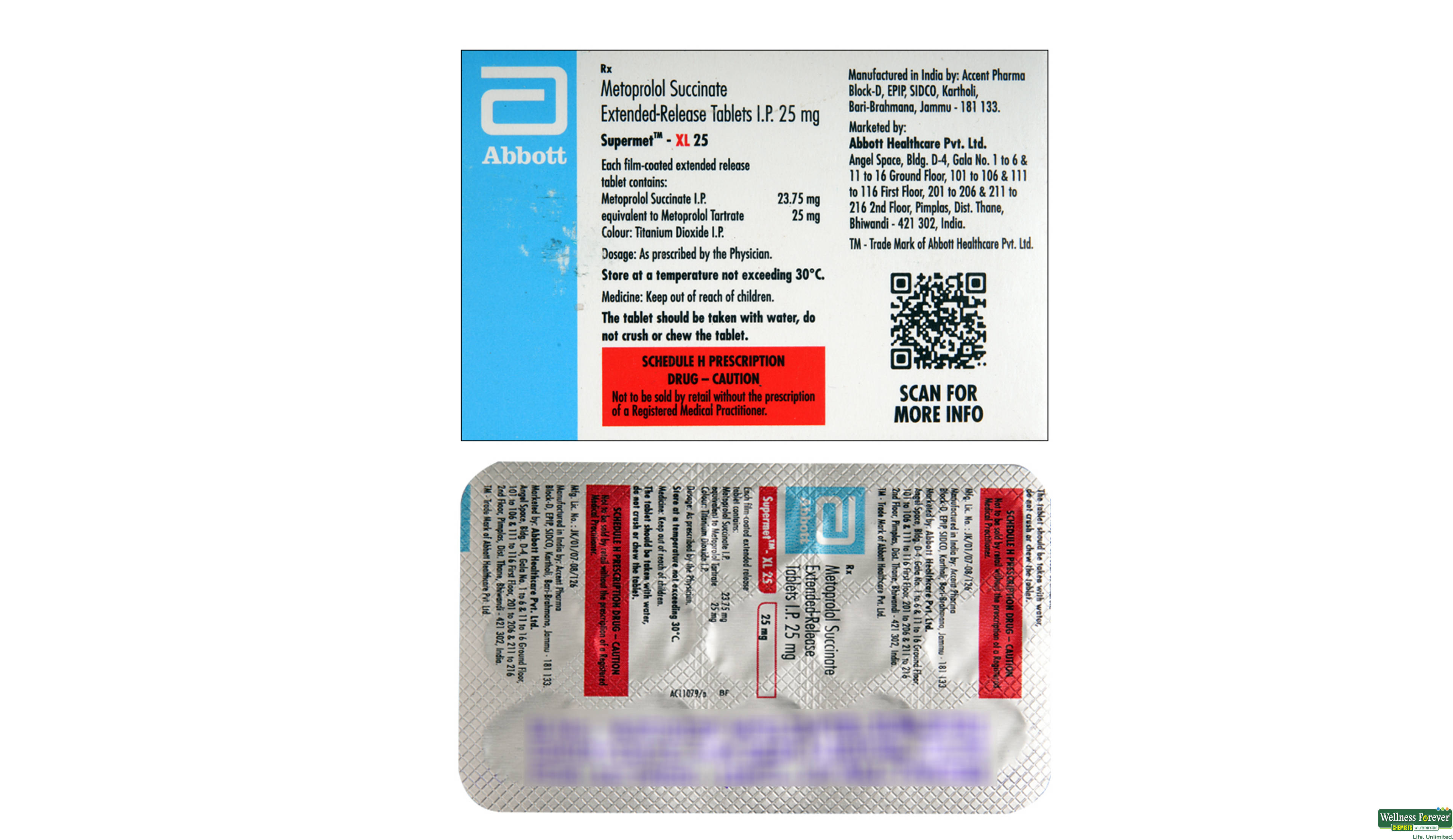 SUPERMET-XL 25MG 15TAB- 2, 15TAB, 