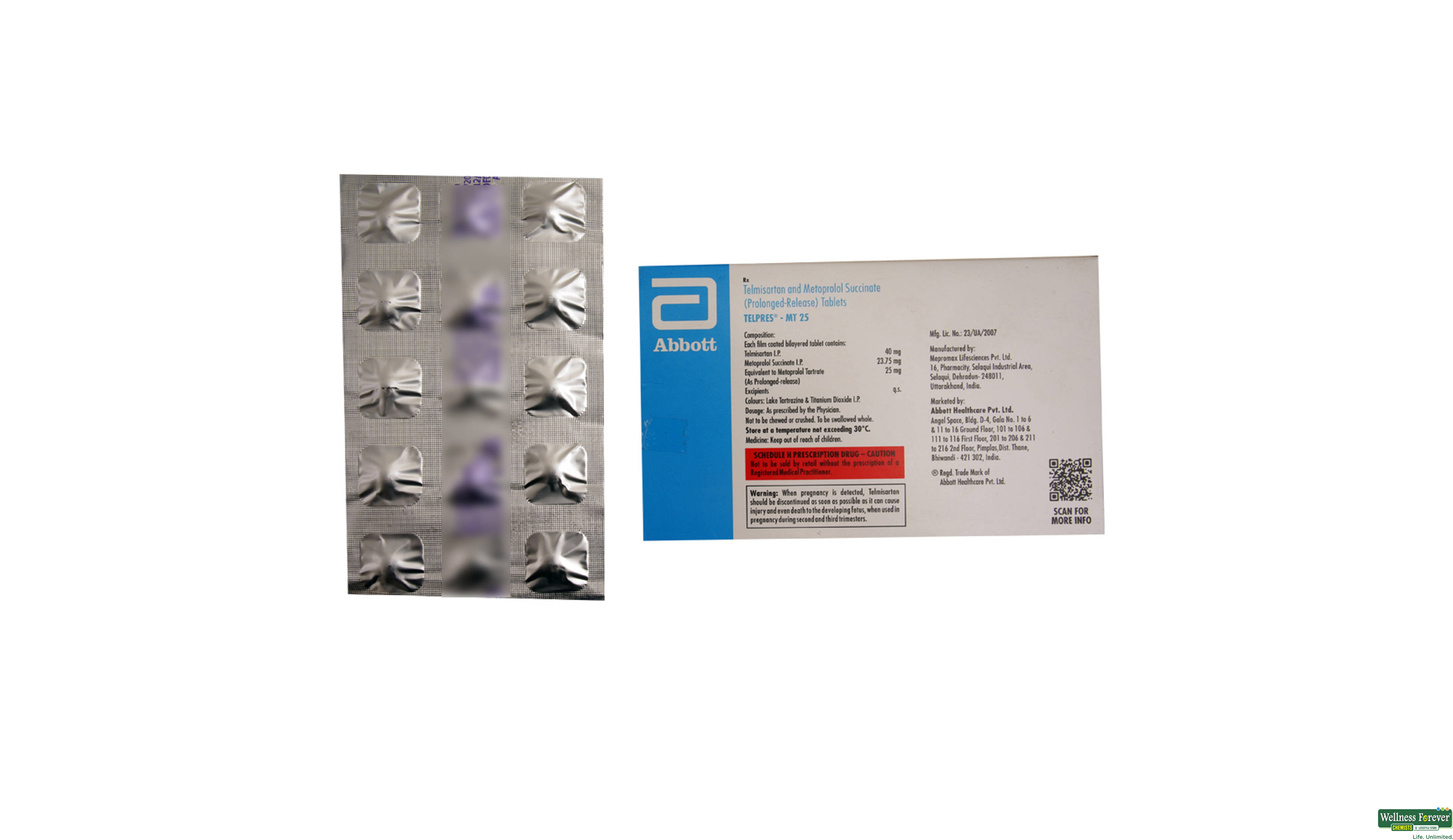 TELPRES-MT 25MG 15TAB- 2, 15TAB, 