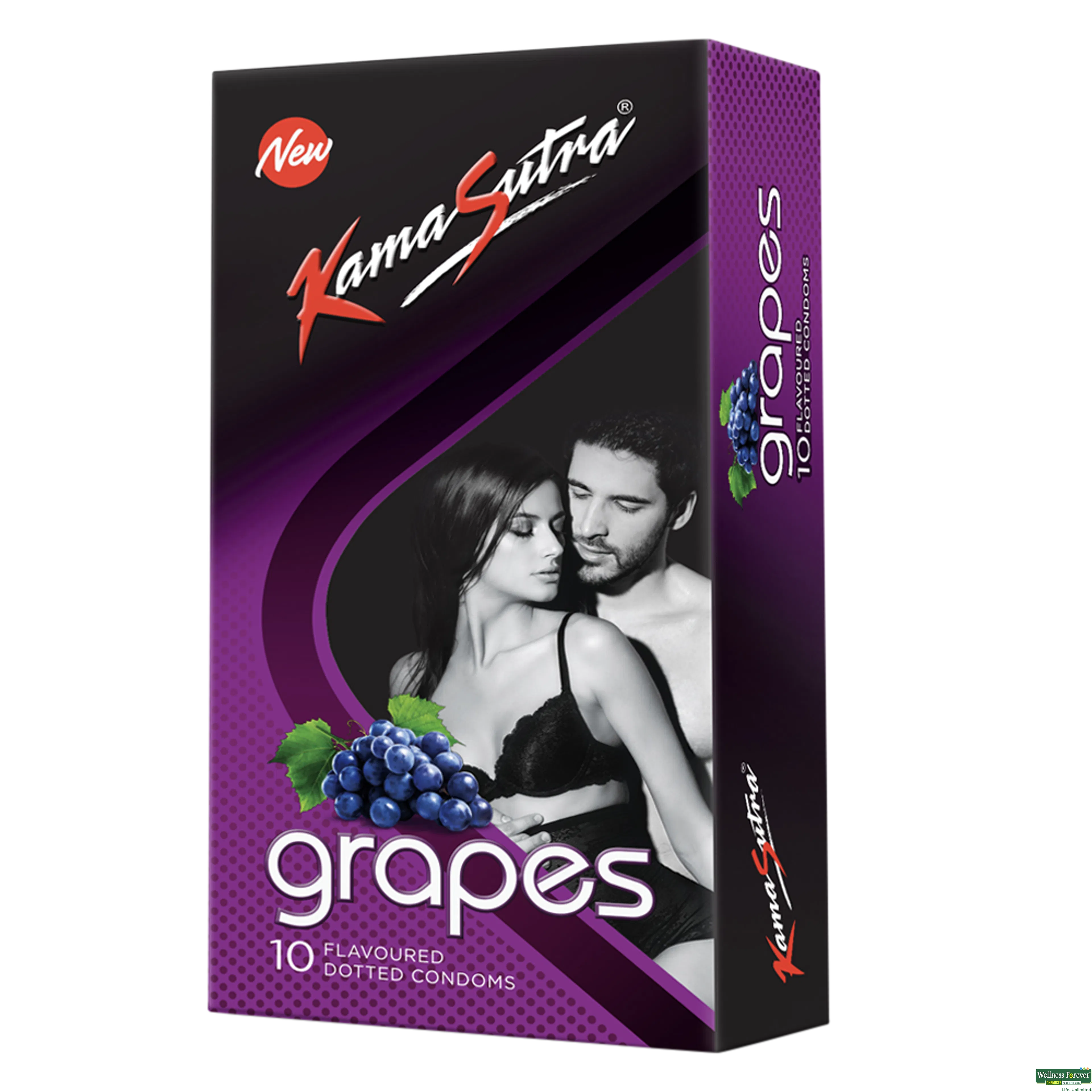 KS CONDOM EXCITE GRAPES 10PC-image