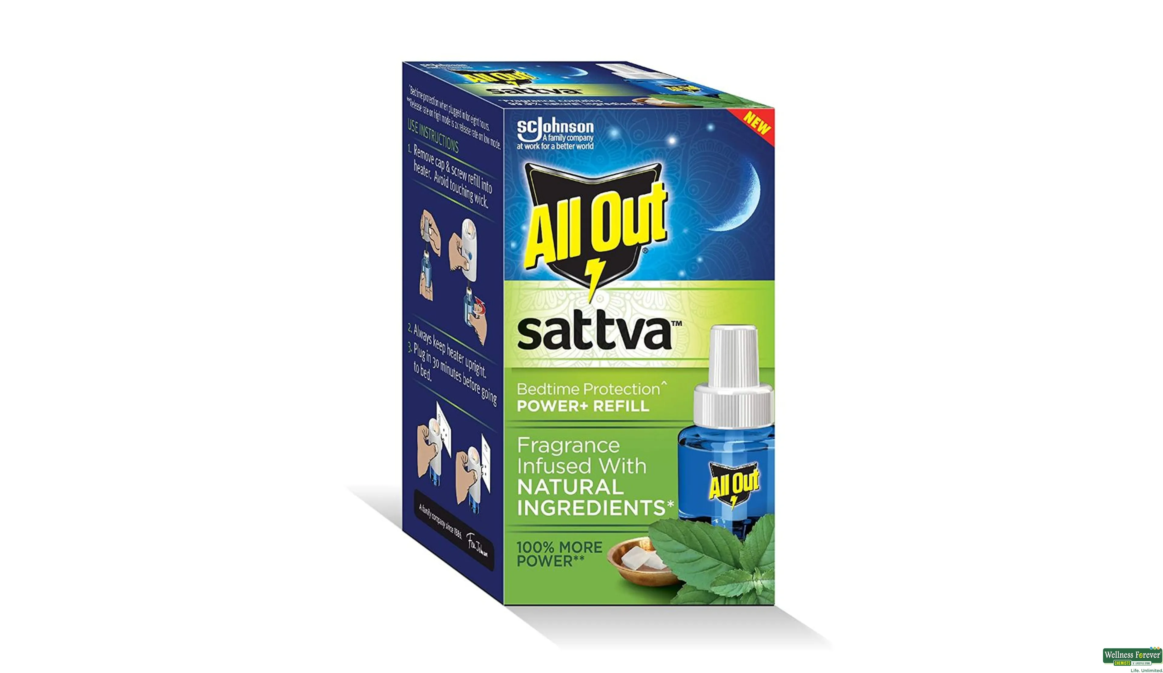 ALLOUT MOSQUITO REF SATTVA 1PC- 1, 1PC, 