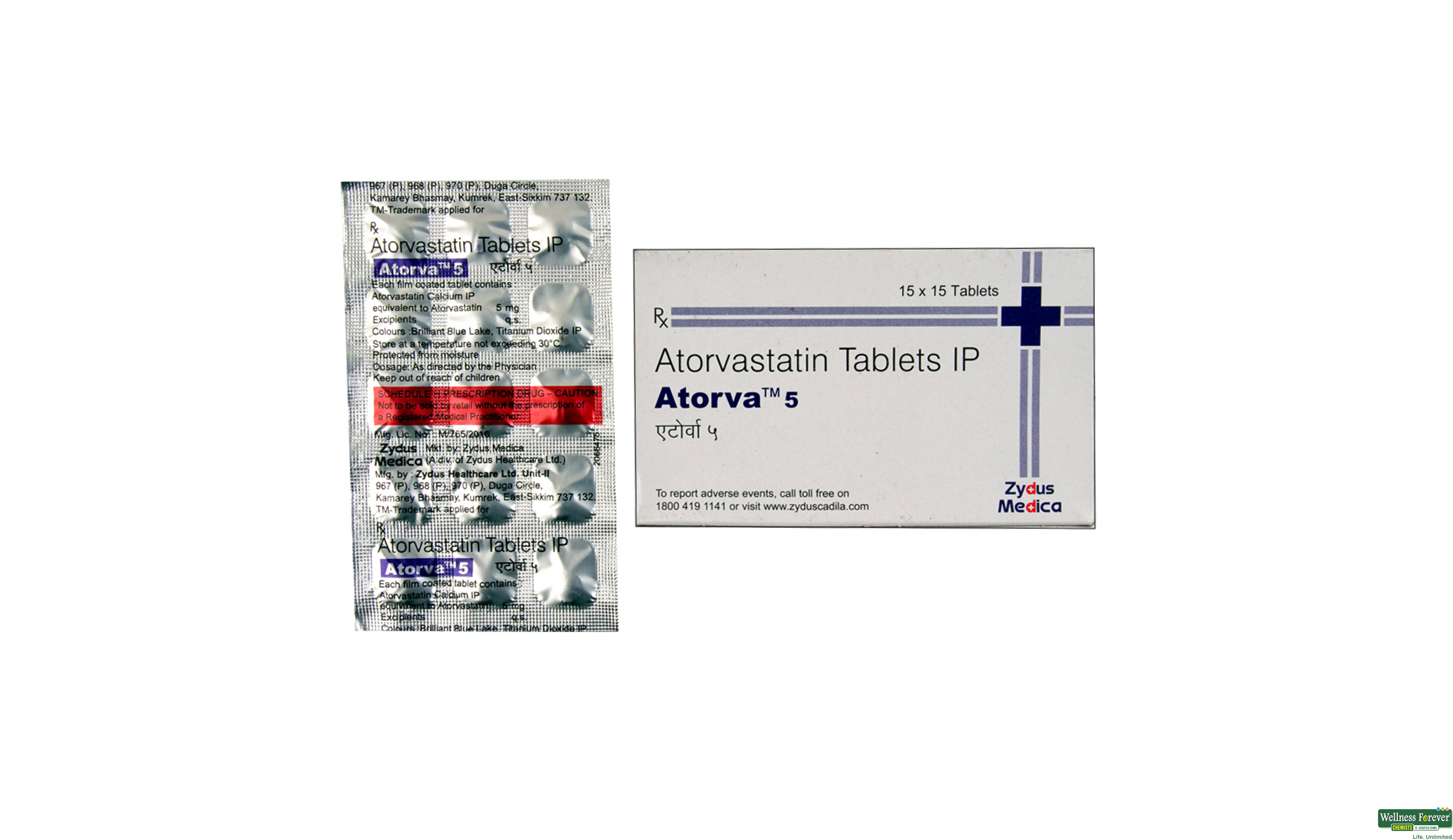 ATORVA 5MG 15TAB- 1, 15TAB, 